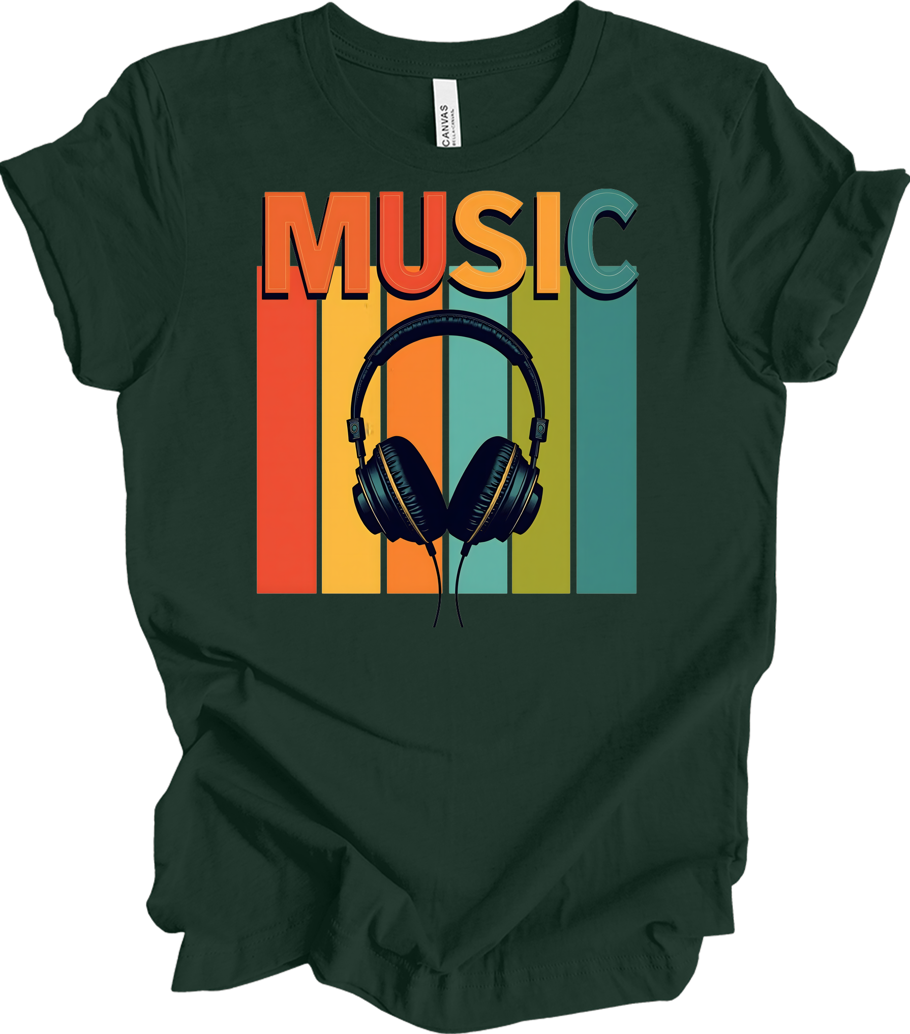 Electronic Music Lover T-Shirt in Forest