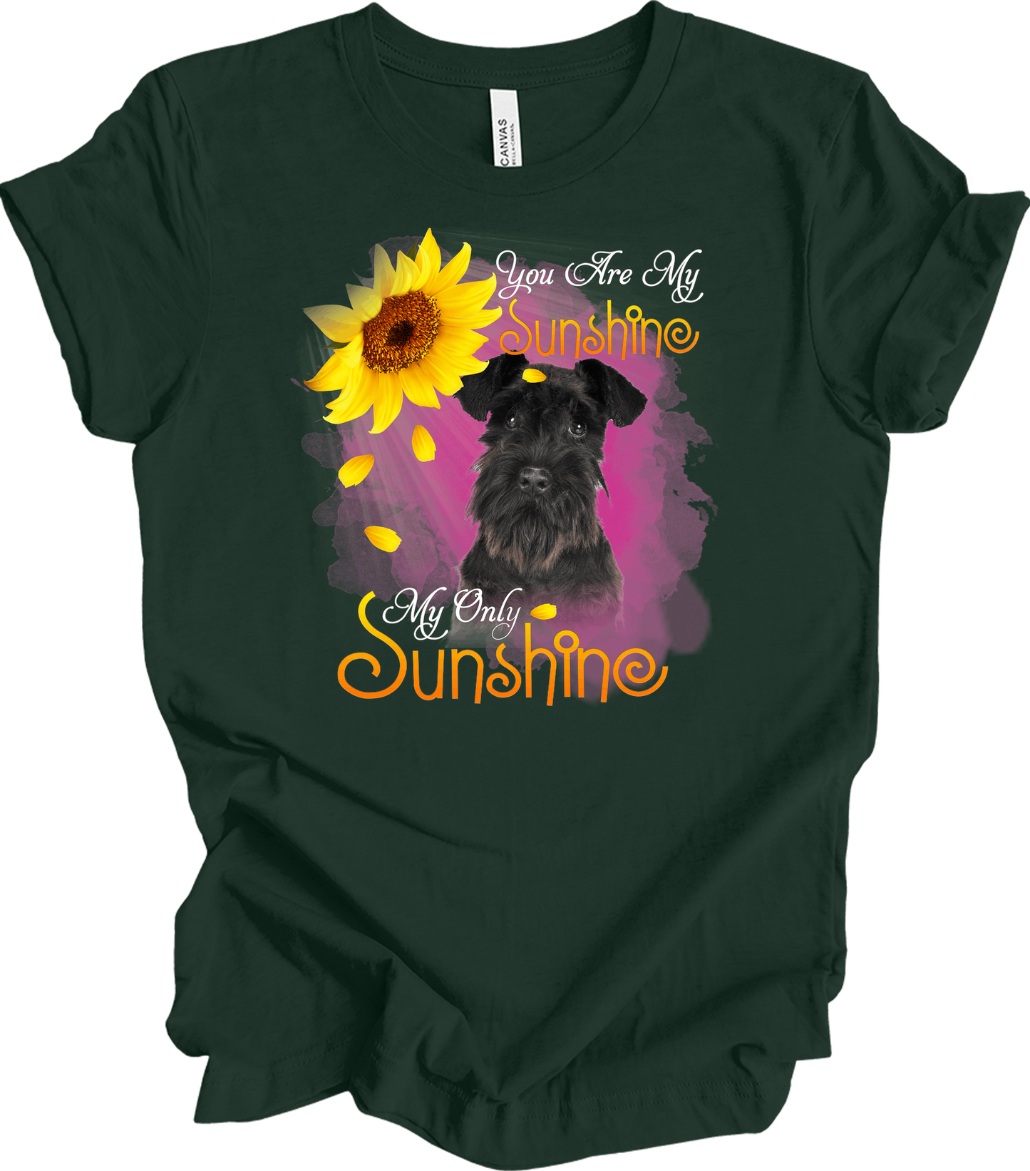Schnauzer Sunshine - Unisex T-Shirt in Forest
