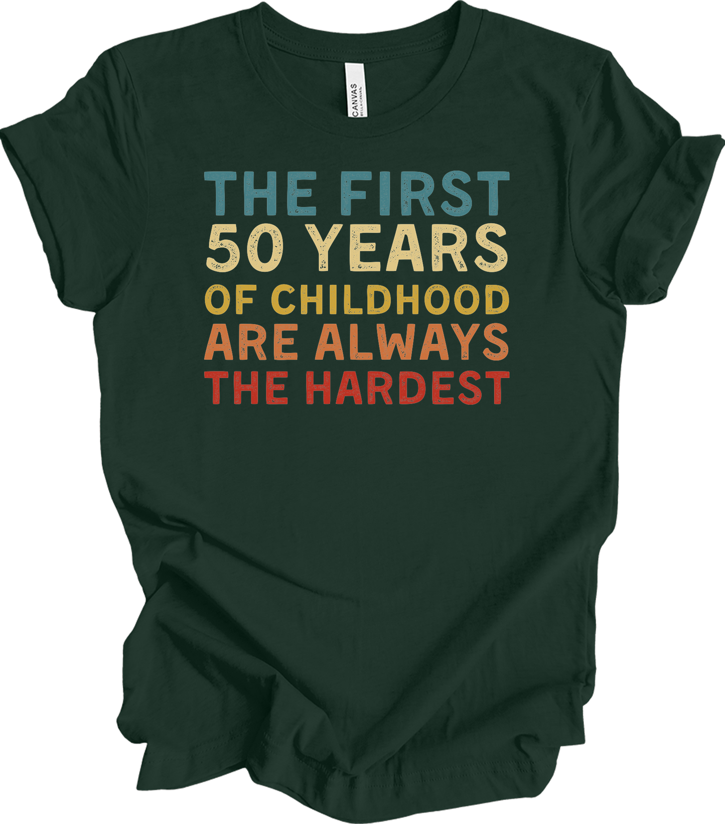 50 Years of Childhood T-Shirt in Forest