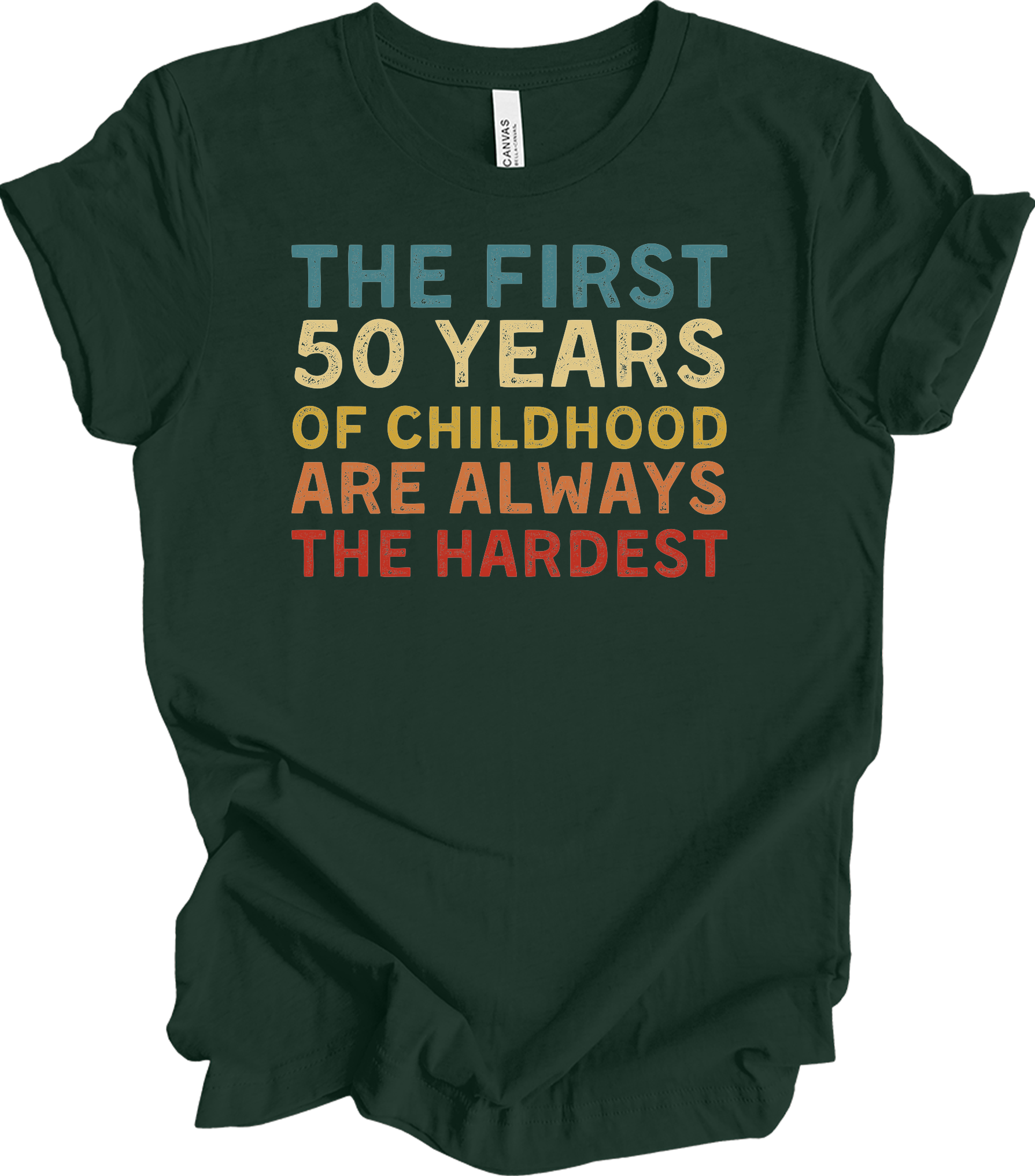 50 Years of Childhood T-Shirt in Forest