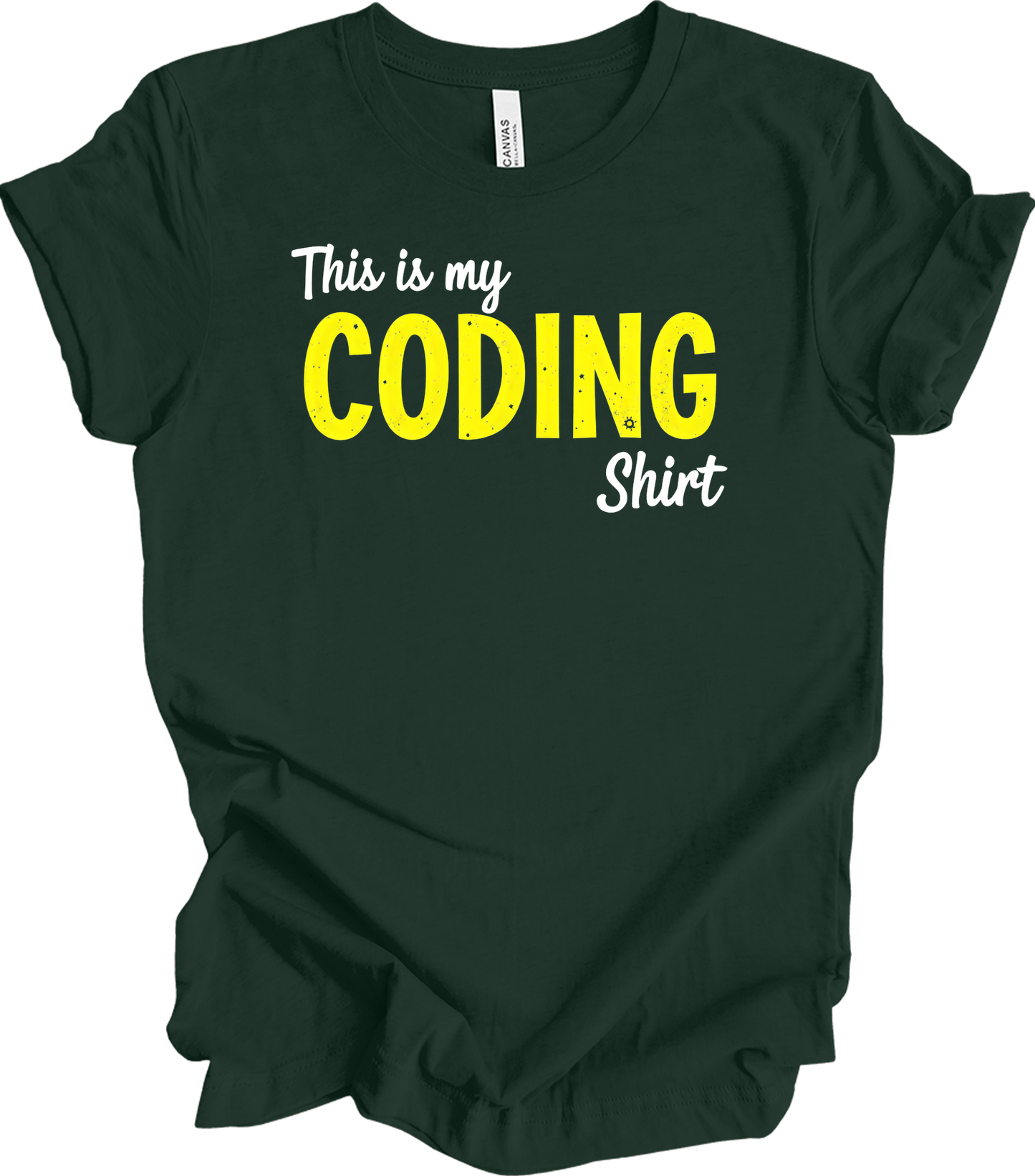 This is My Coding - Funny Coder T-Shirt in Forest