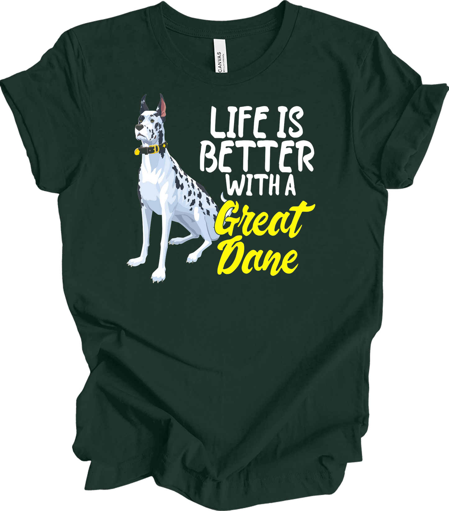 Great Dane Mom - Dog Lover Gift T-Shirt in Forest