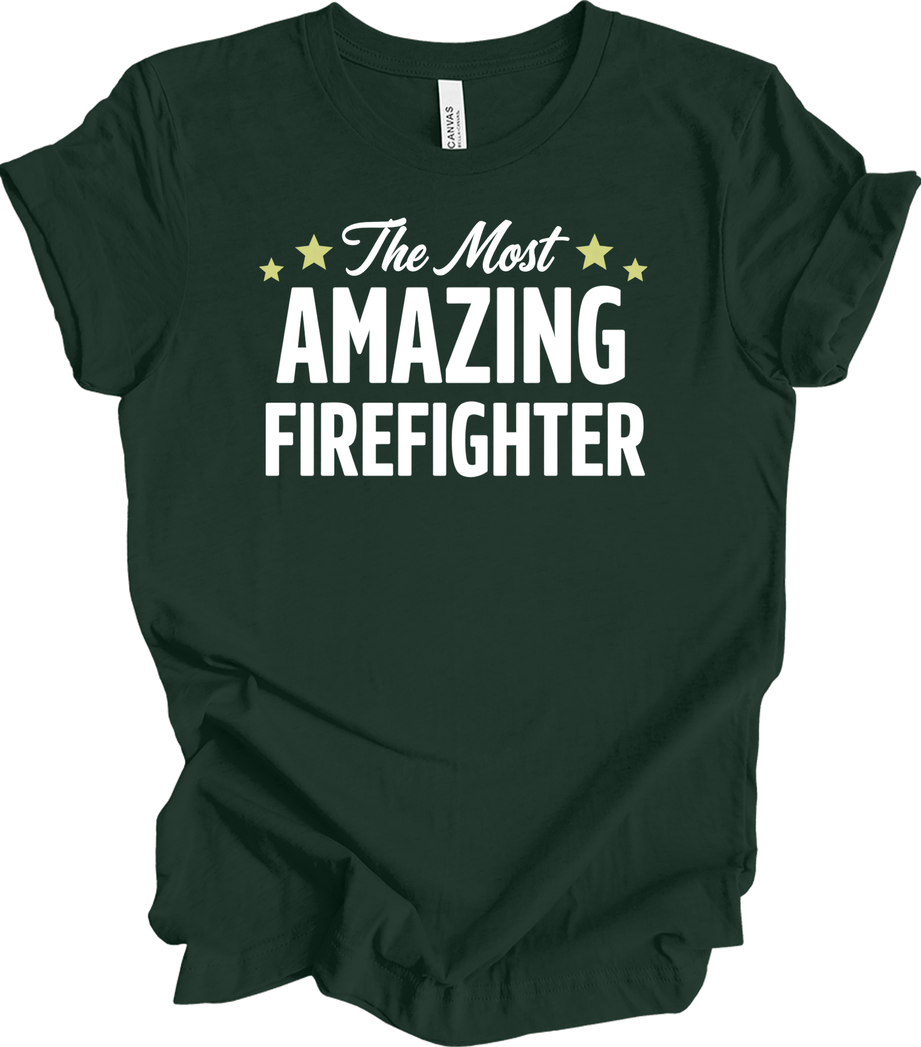 Amazing Firefighter Gift T-Shirt in Forest