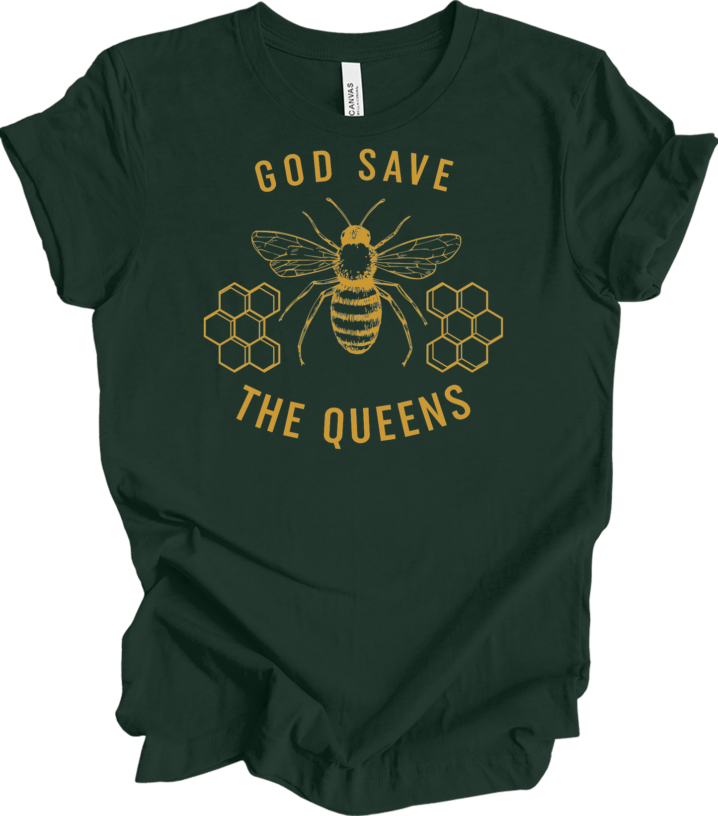 God Save the Queens T-Shirt in Forest