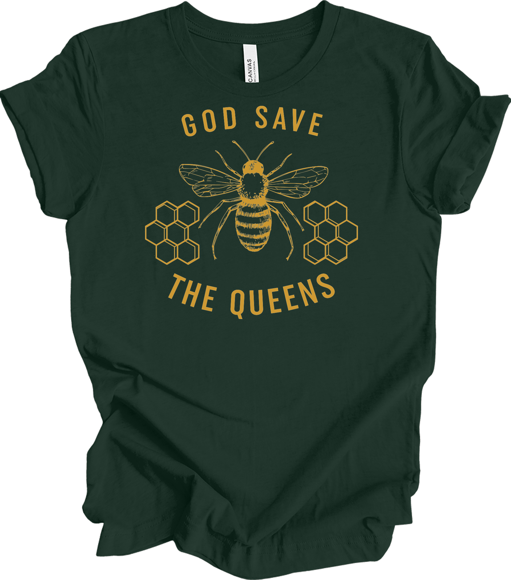 God Save the Queens T-Shirt in Forest