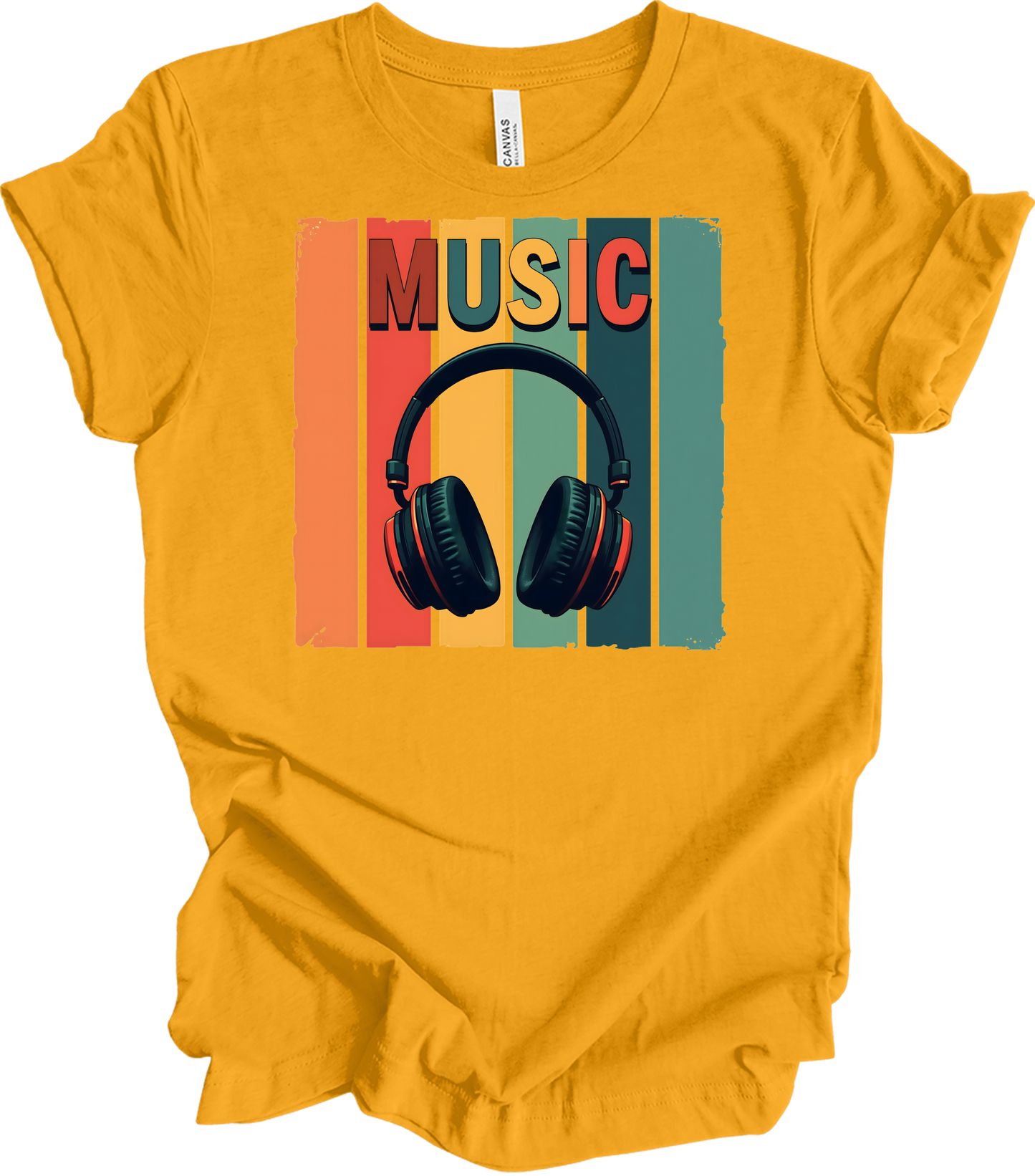 Electronic Music Lover T-Shirt in Gold