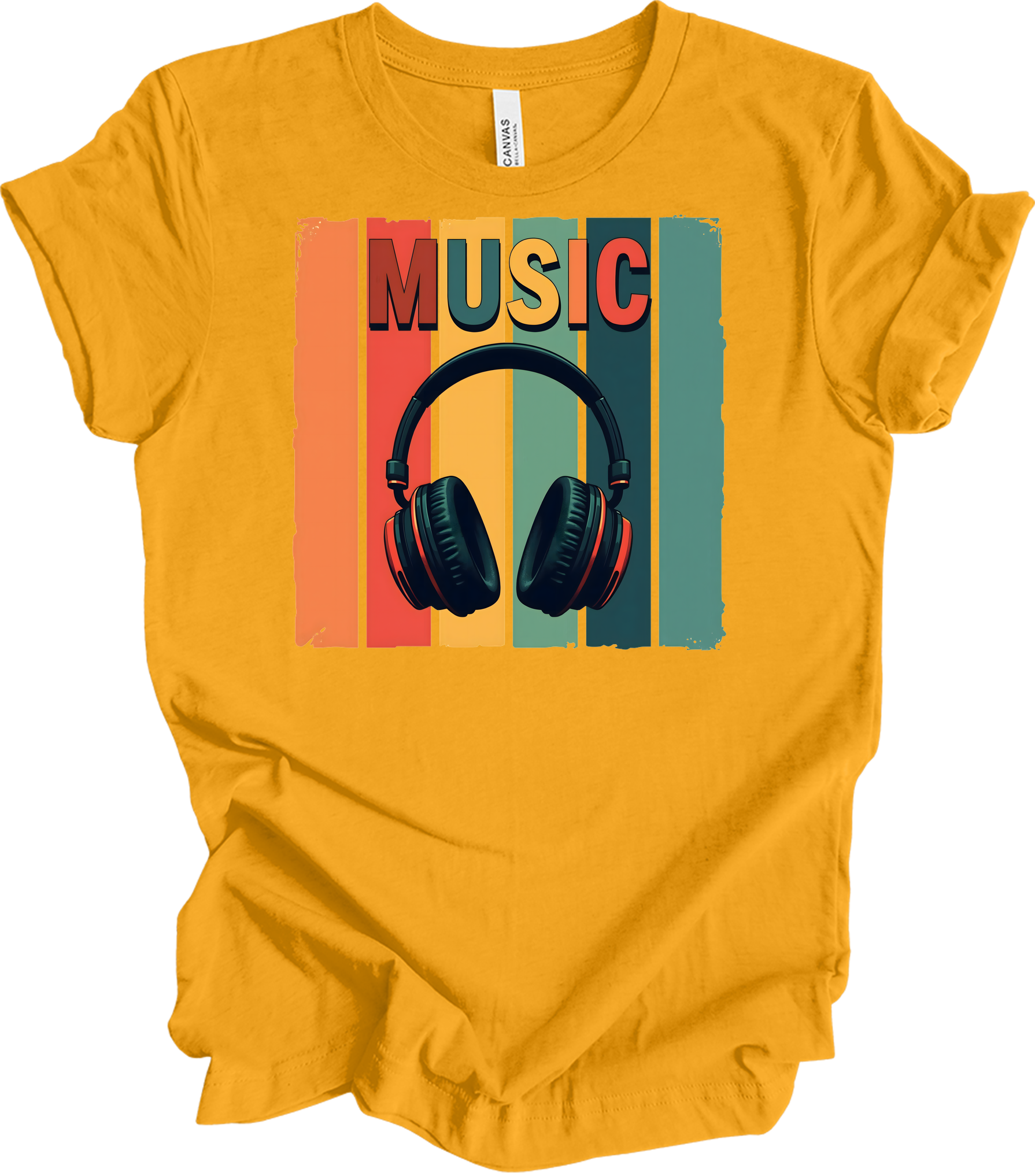 Electronic Music Lover T-Shirt in Gold