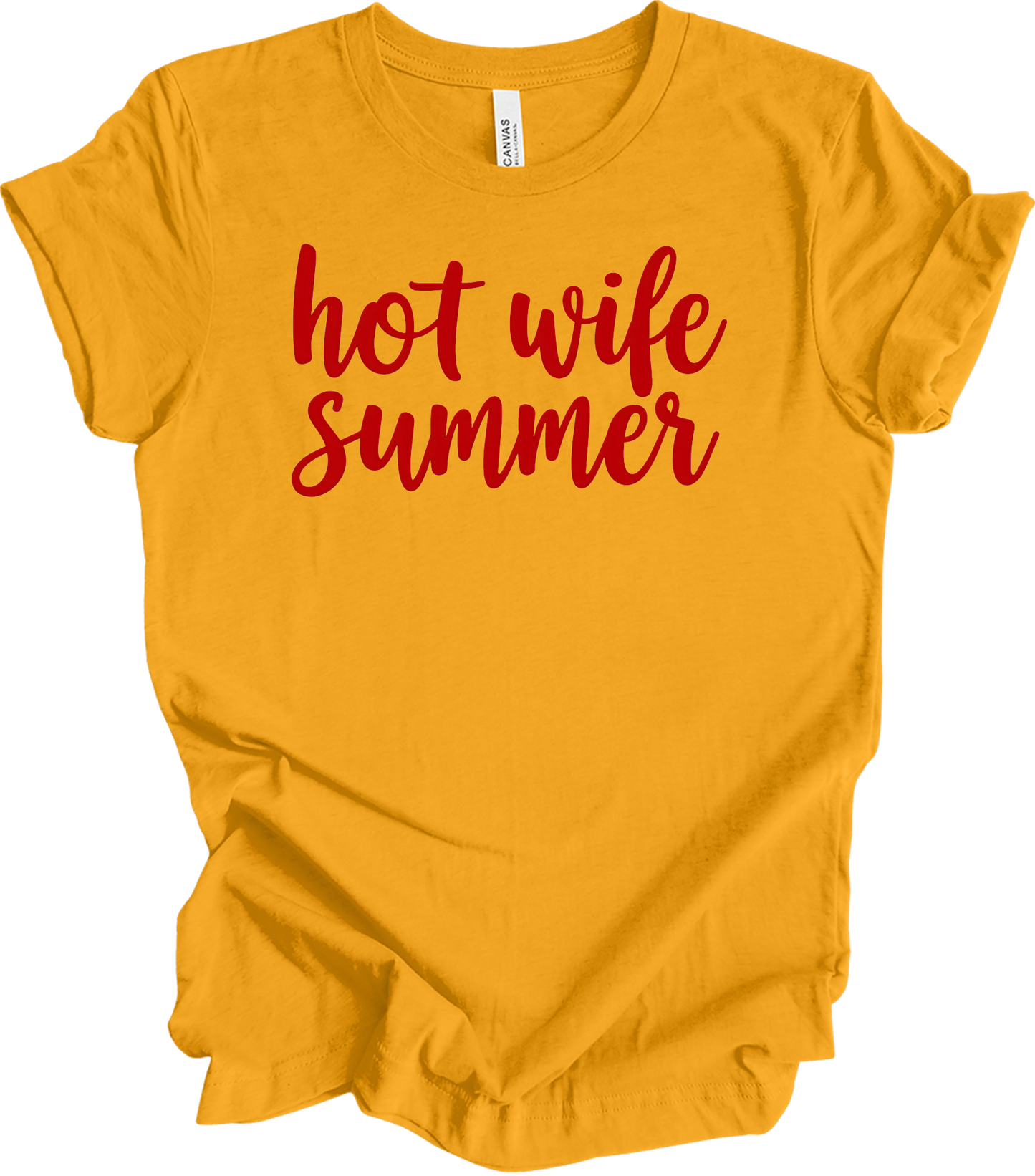 Hot Wife Summer - Fun & Stylish T-Shirt in Gold