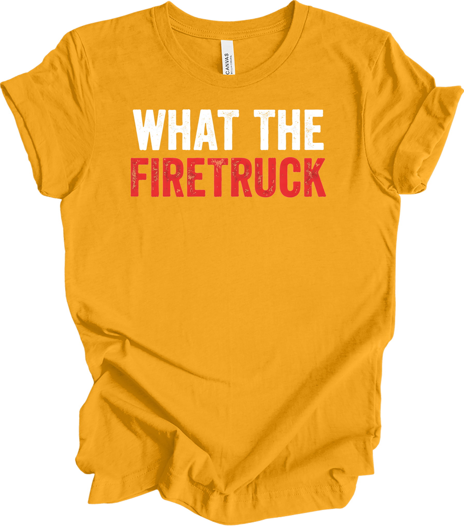 What The Firetruck T-Shirt in Gold
