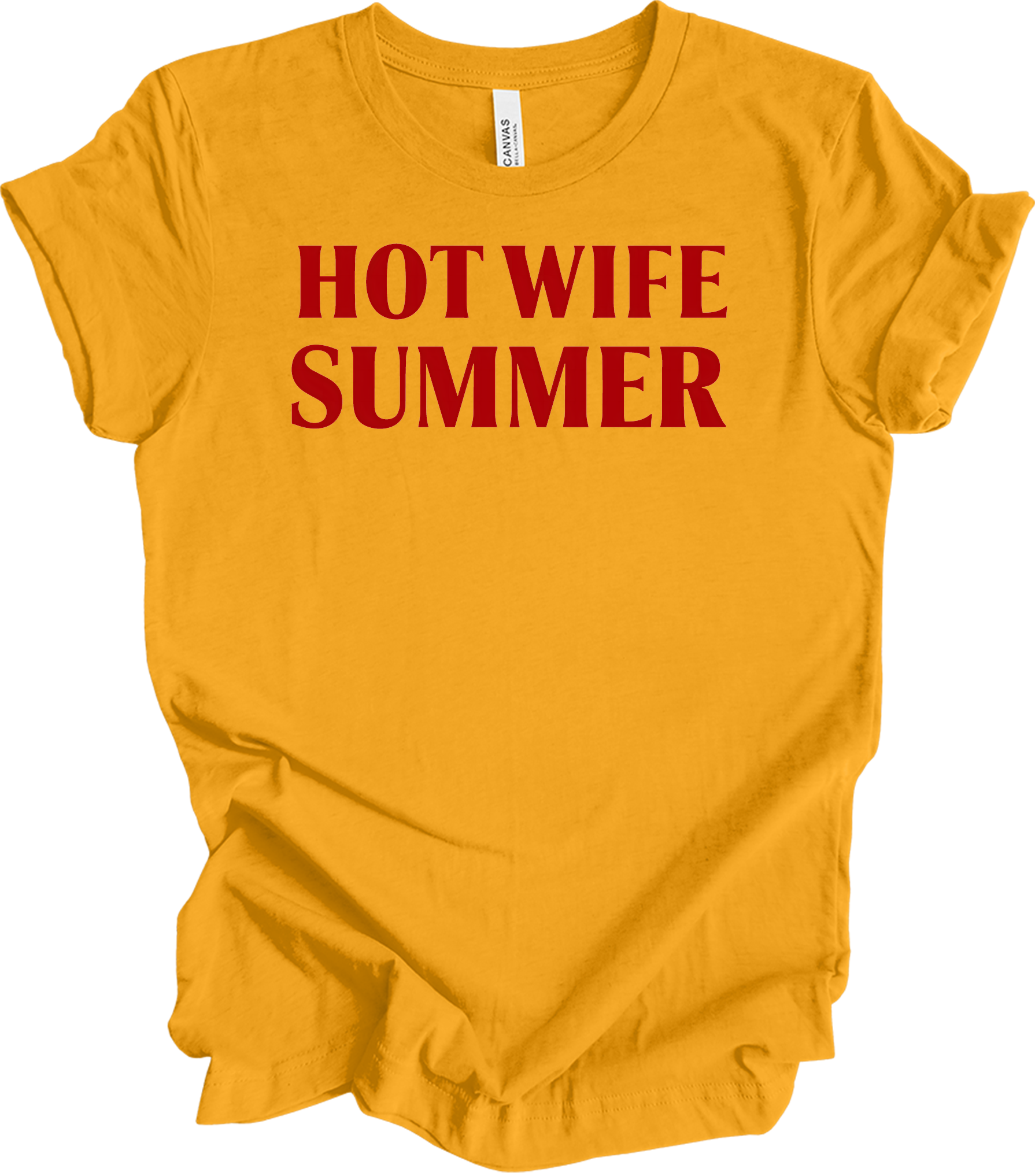 Hot Wife Summer - Fun & Stylish T-Shirt in Gold