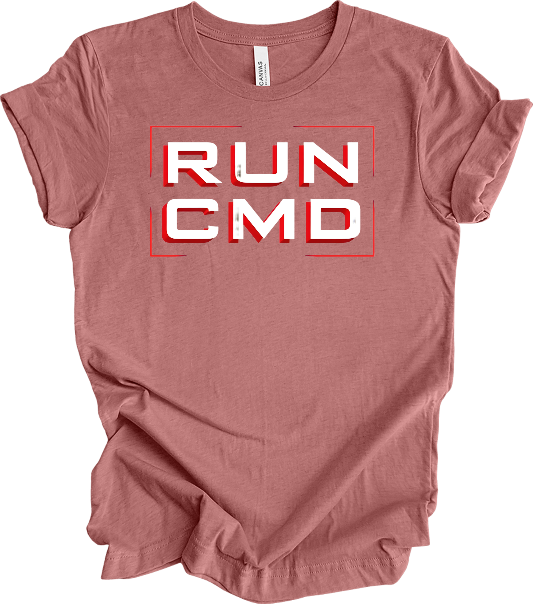Run CMD Retro Tech T-Shirt in Heather Mauve