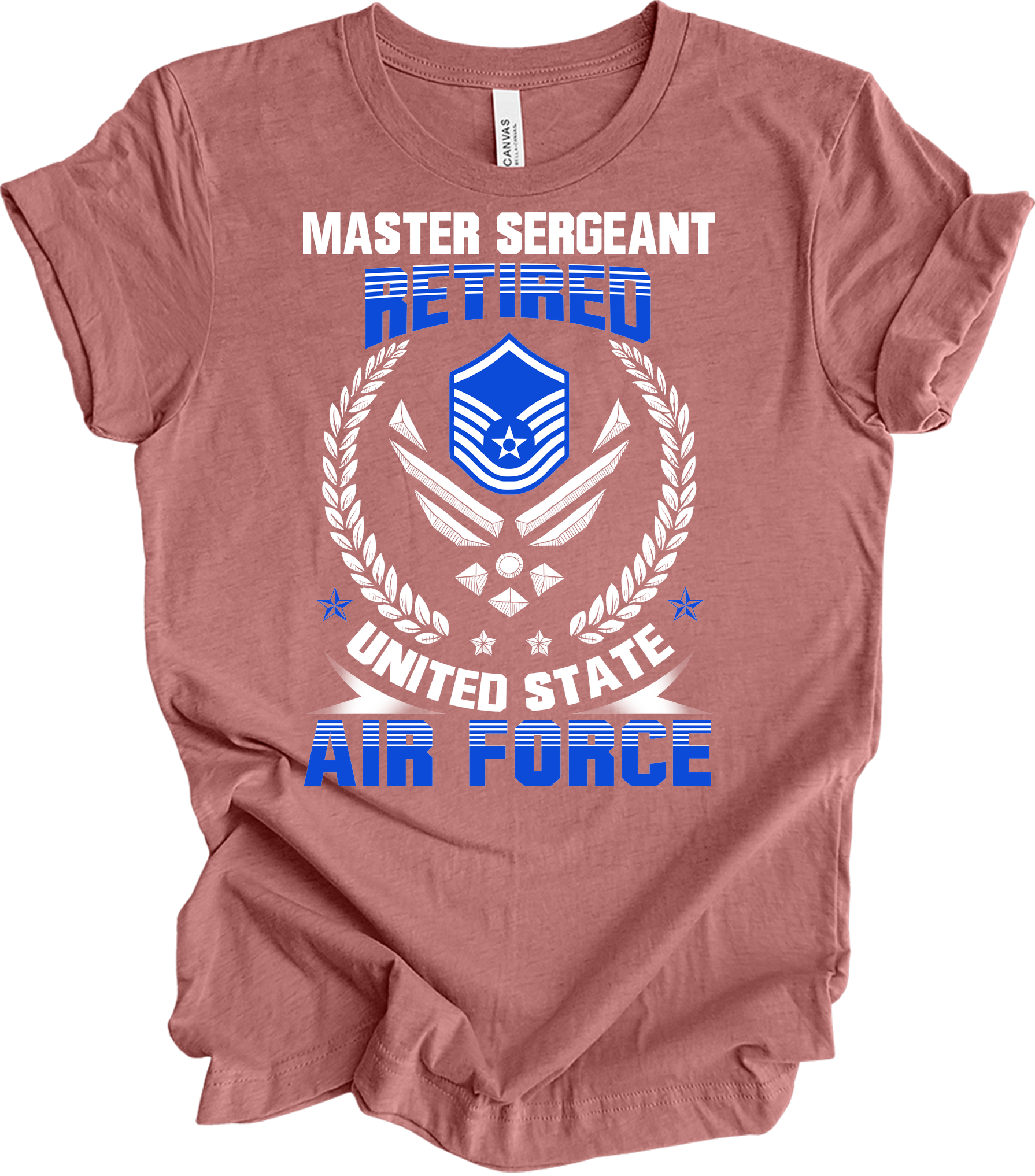 Master Sergeant Retired USAF T-Shirt in Heather Mauve