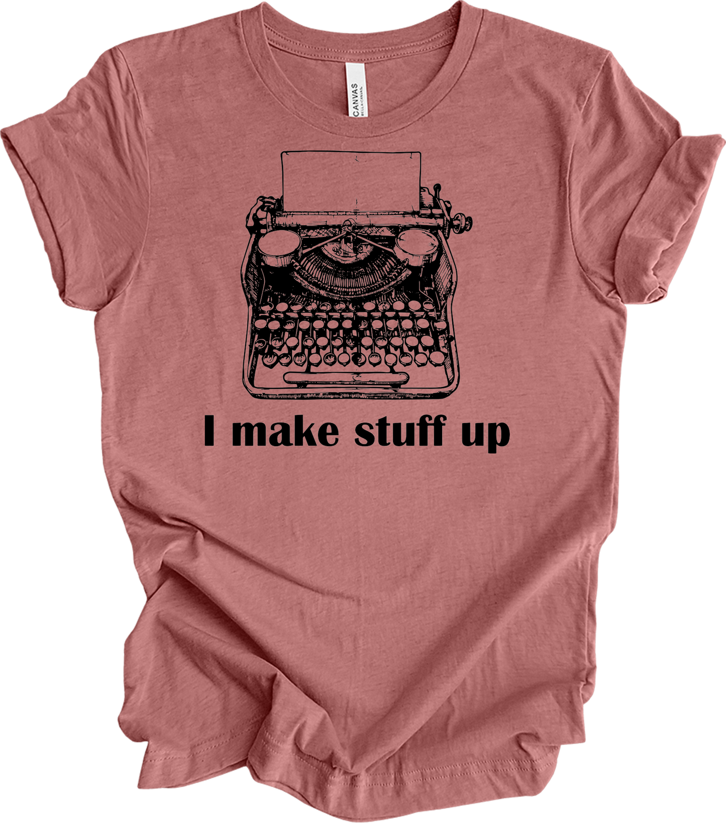 Writer : 'Plotting a Murder' Design T-Shirt in Heather Mauve