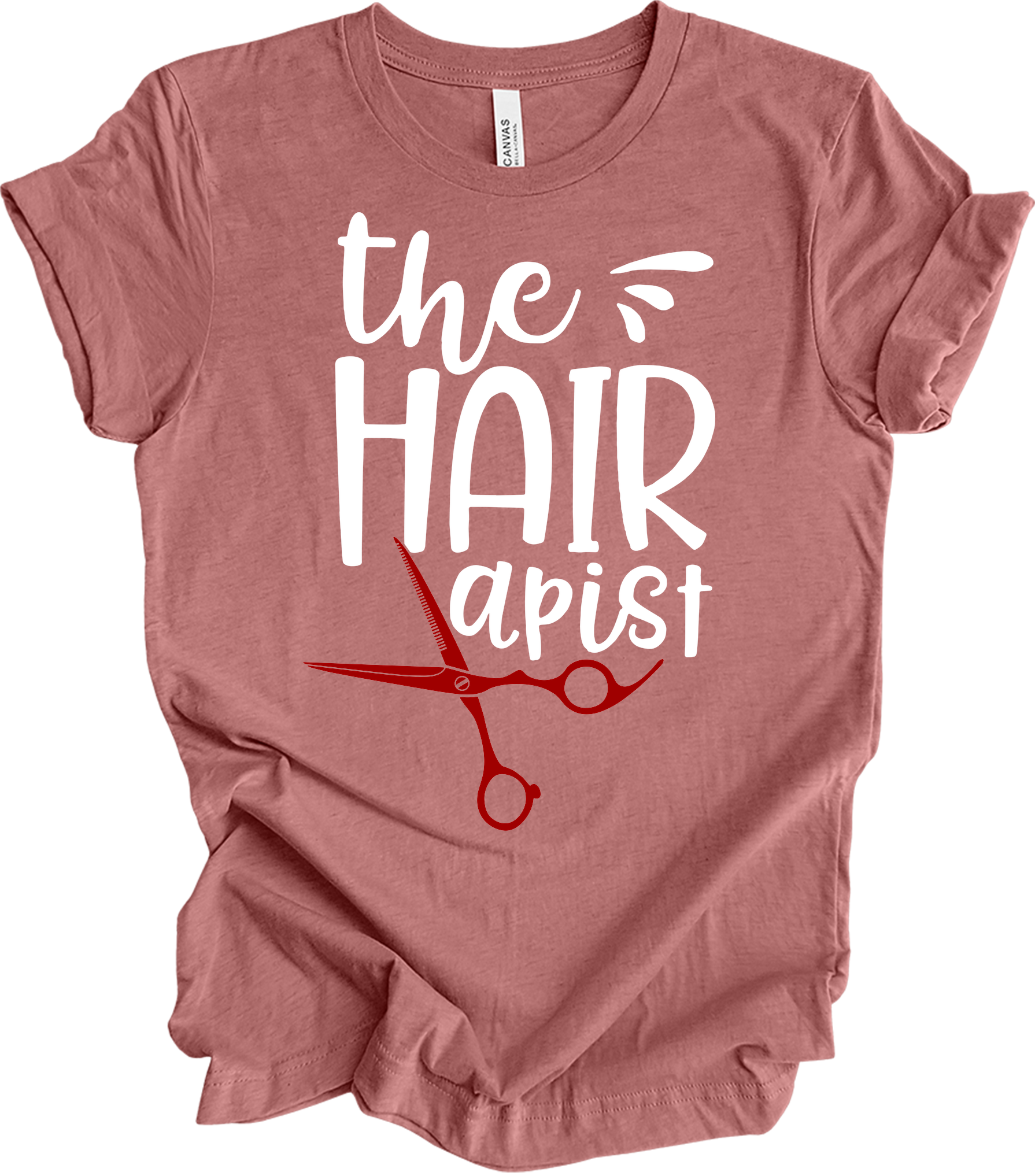 The Hairapist - Funny Unisex T-Shirt in Heather Mauve
