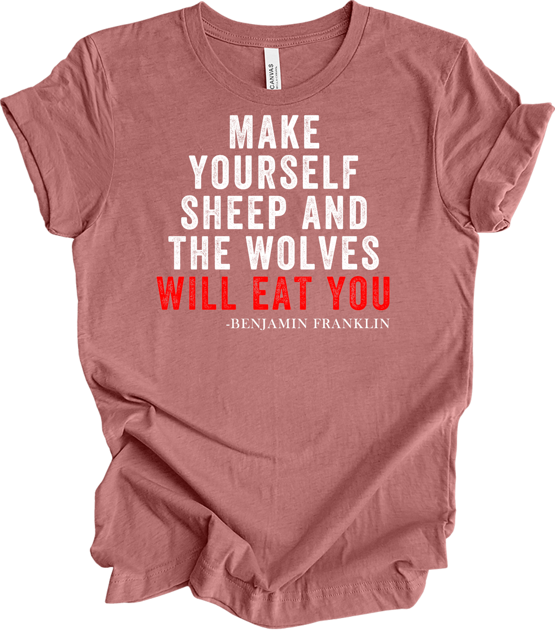 Make Yourself Sheep T-Shirt in Heather Mauve