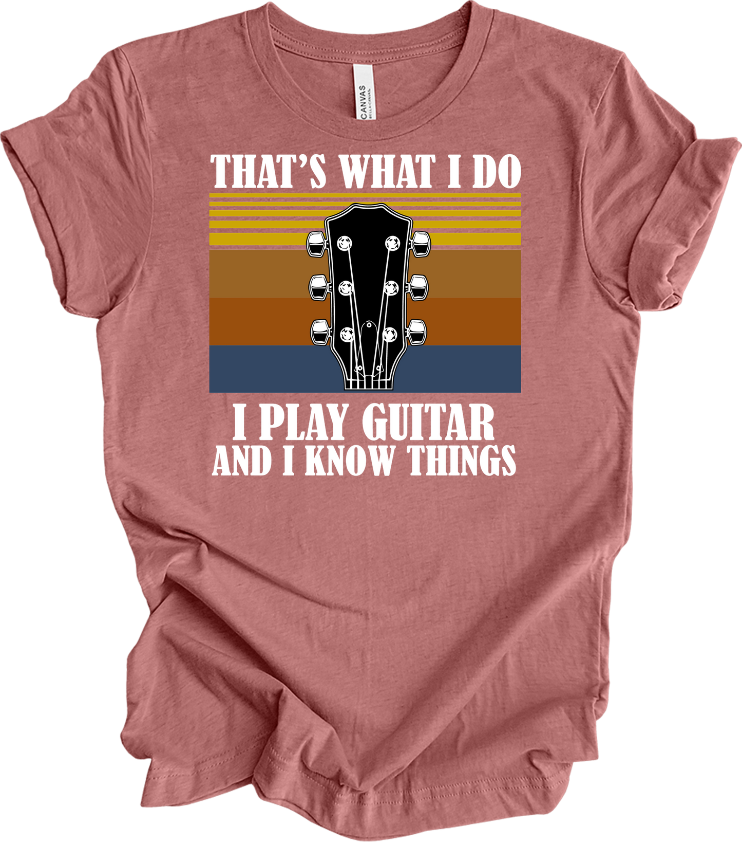Guitar Player : Know Things T-Shirt in Heather Mauve