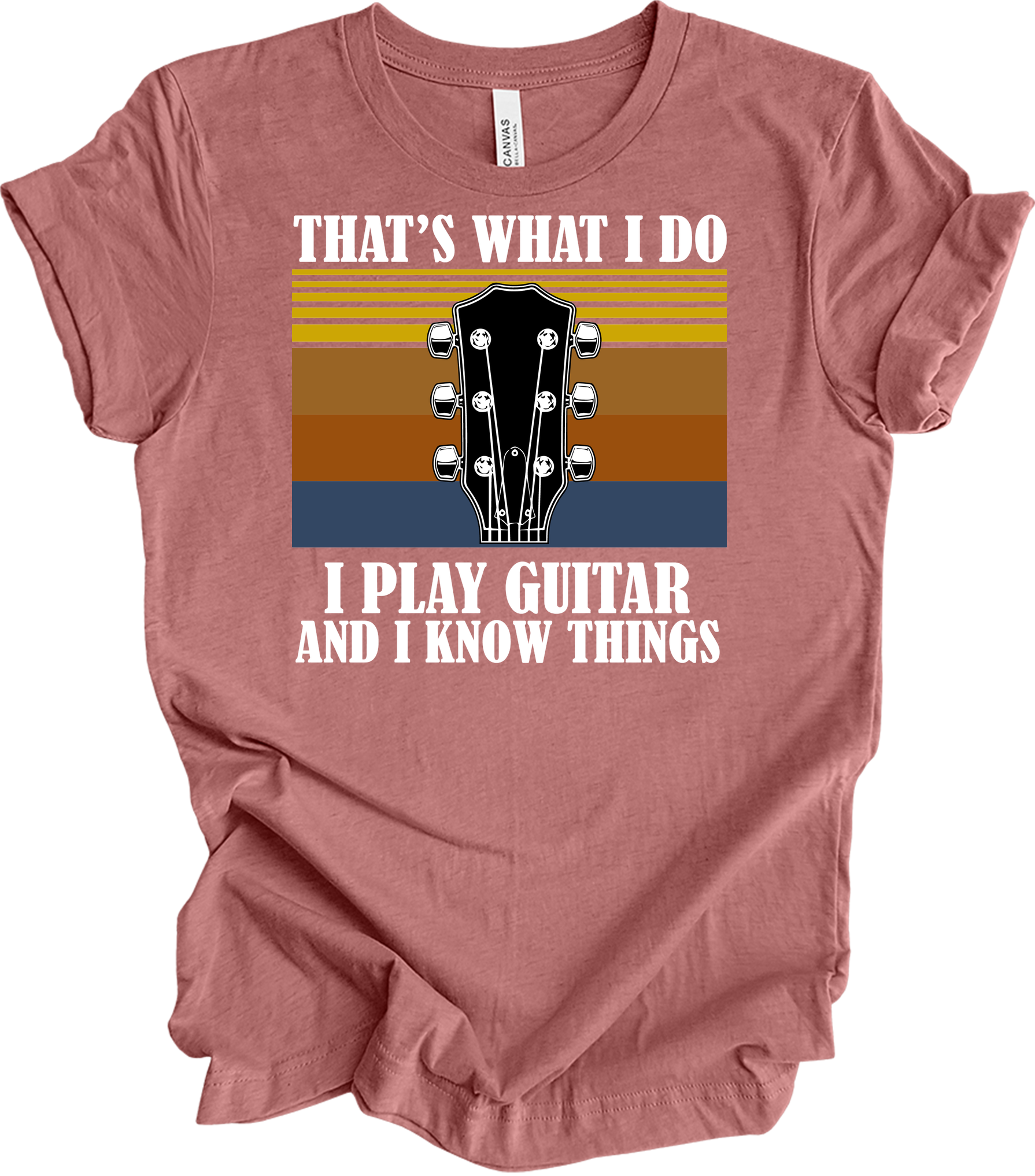Guitar Player : Know Things T-Shirt in Heather Mauve