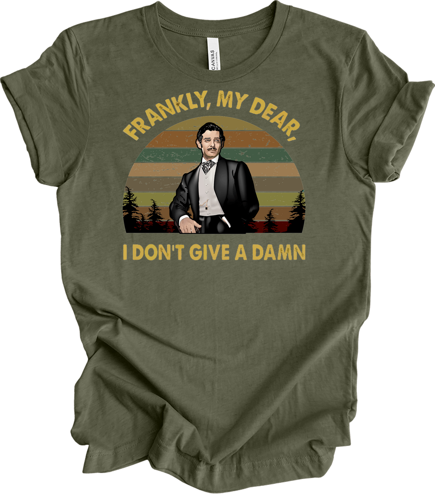 Classic Movie Quote T-Shirt in Heather Military Green