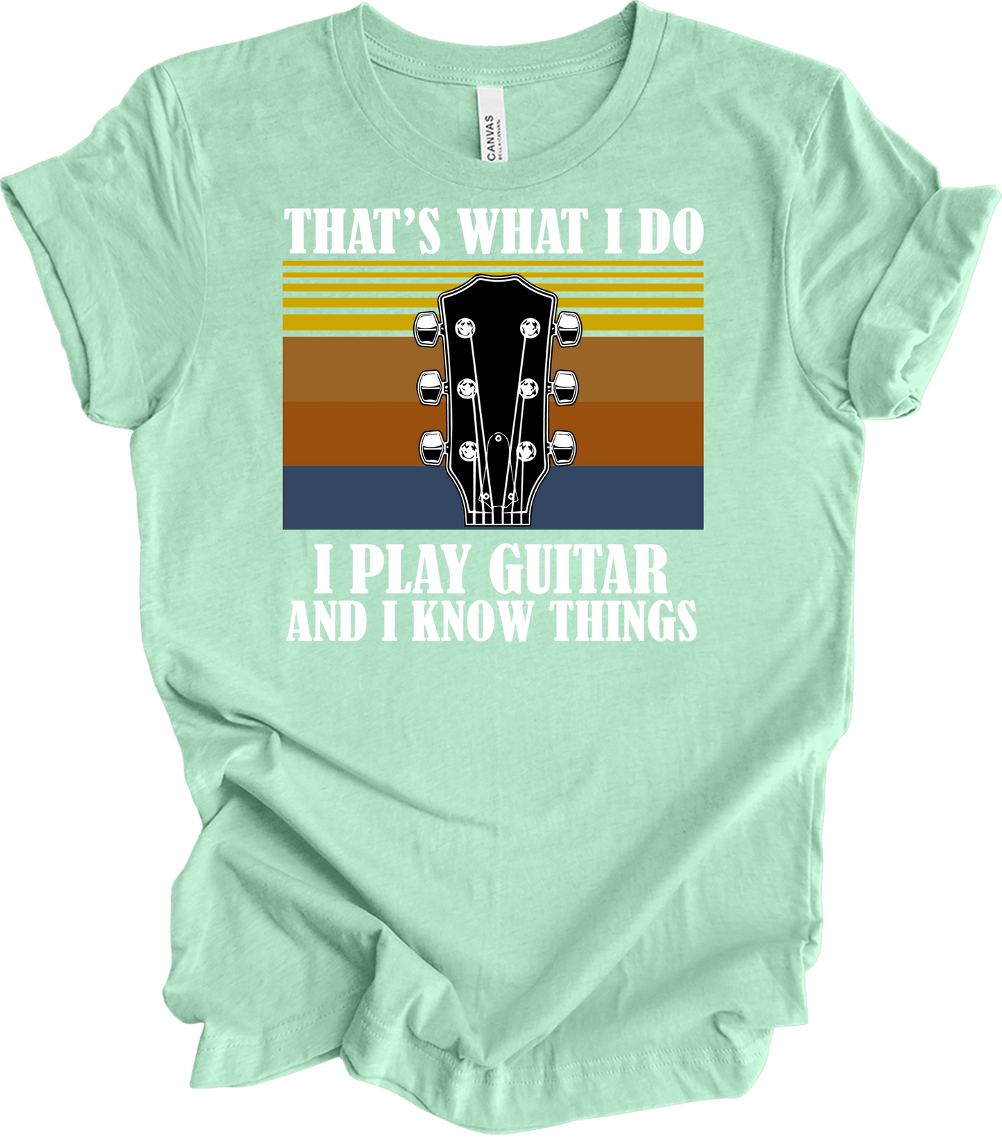 Guitar Player : Know Things T-Shirt in Heather Mint