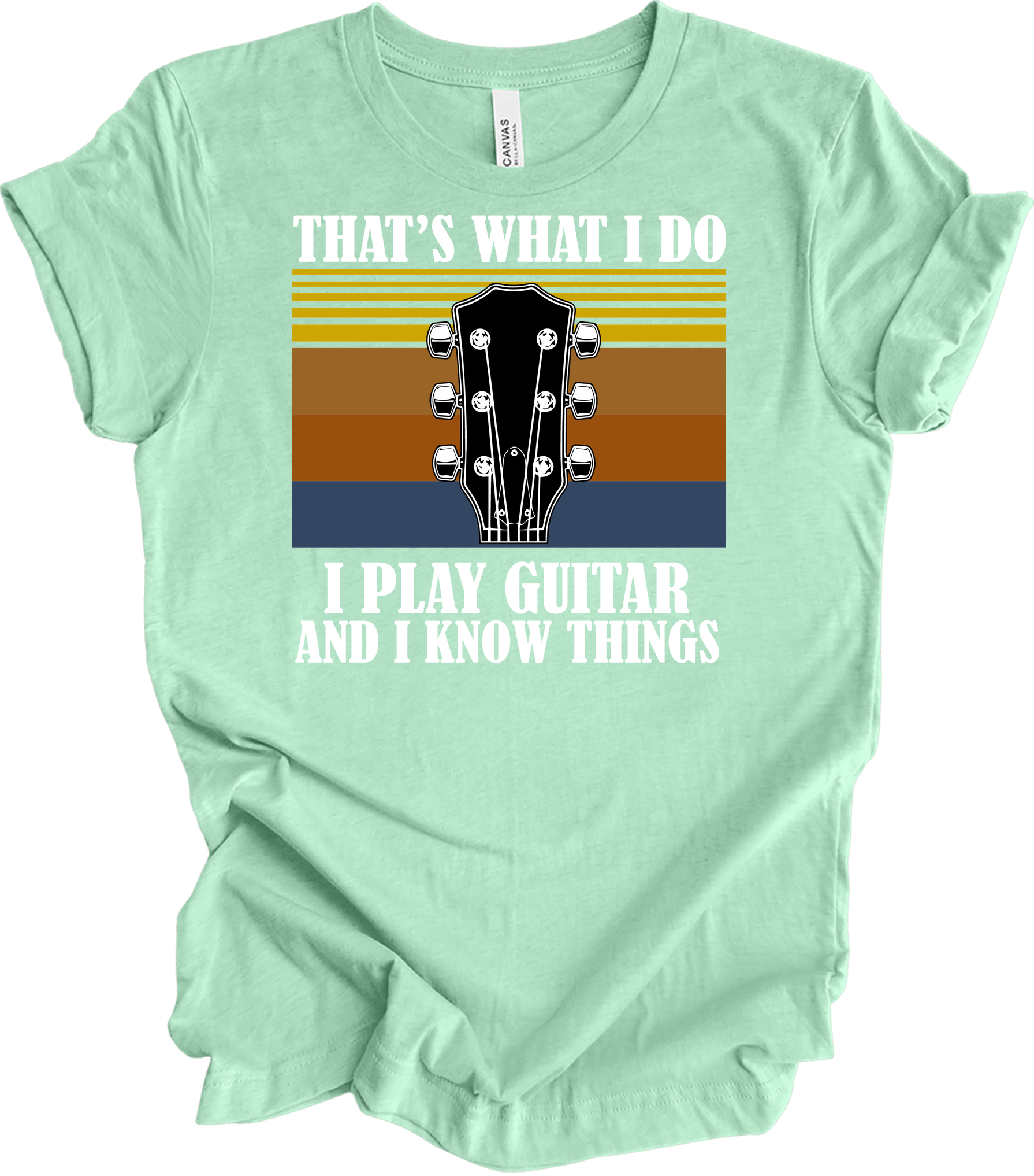 Guitar Player : Know Things T-Shirt in Heather Mint