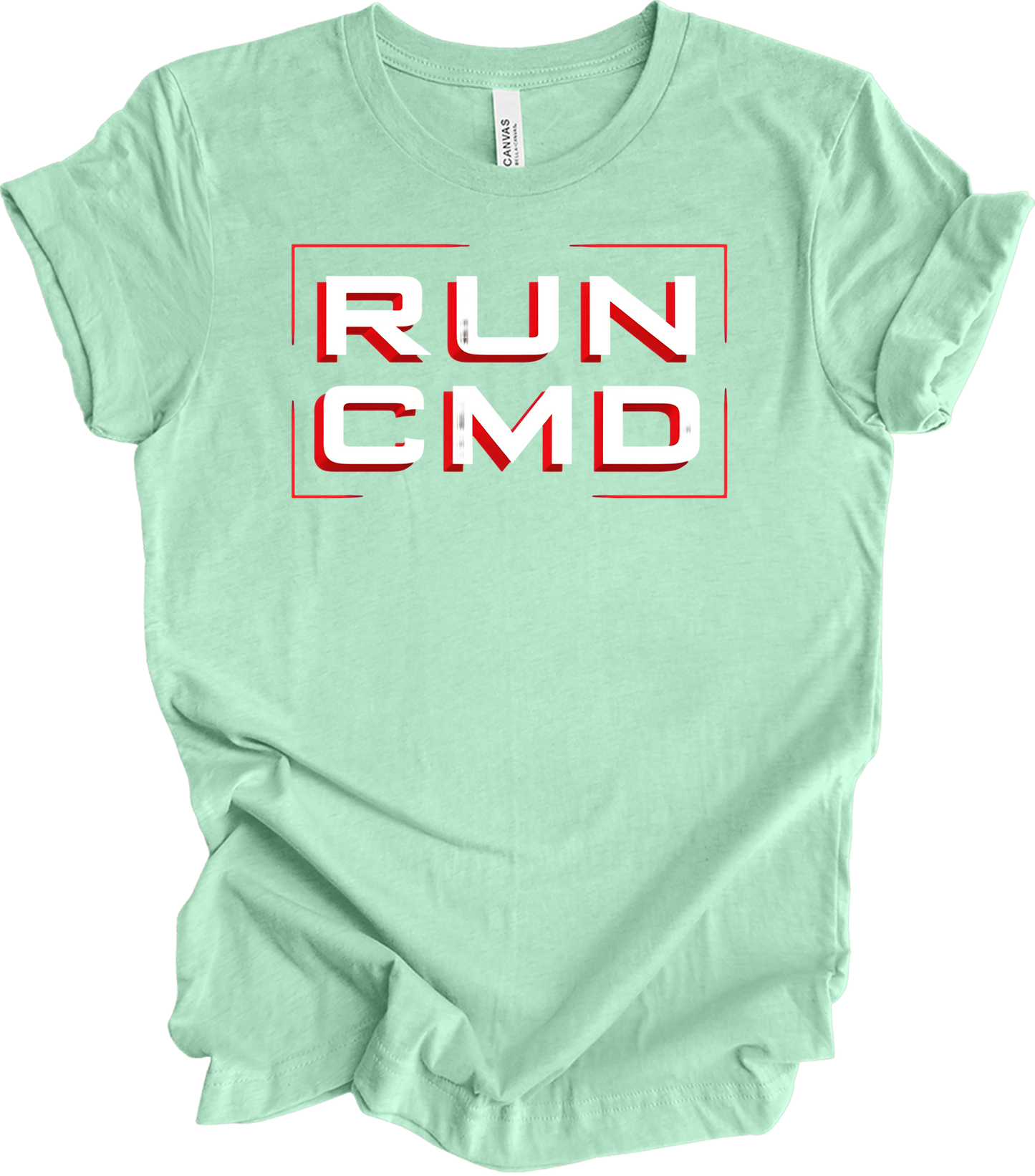 Run CMD Retro Tech T-Shirt in Heather Mint