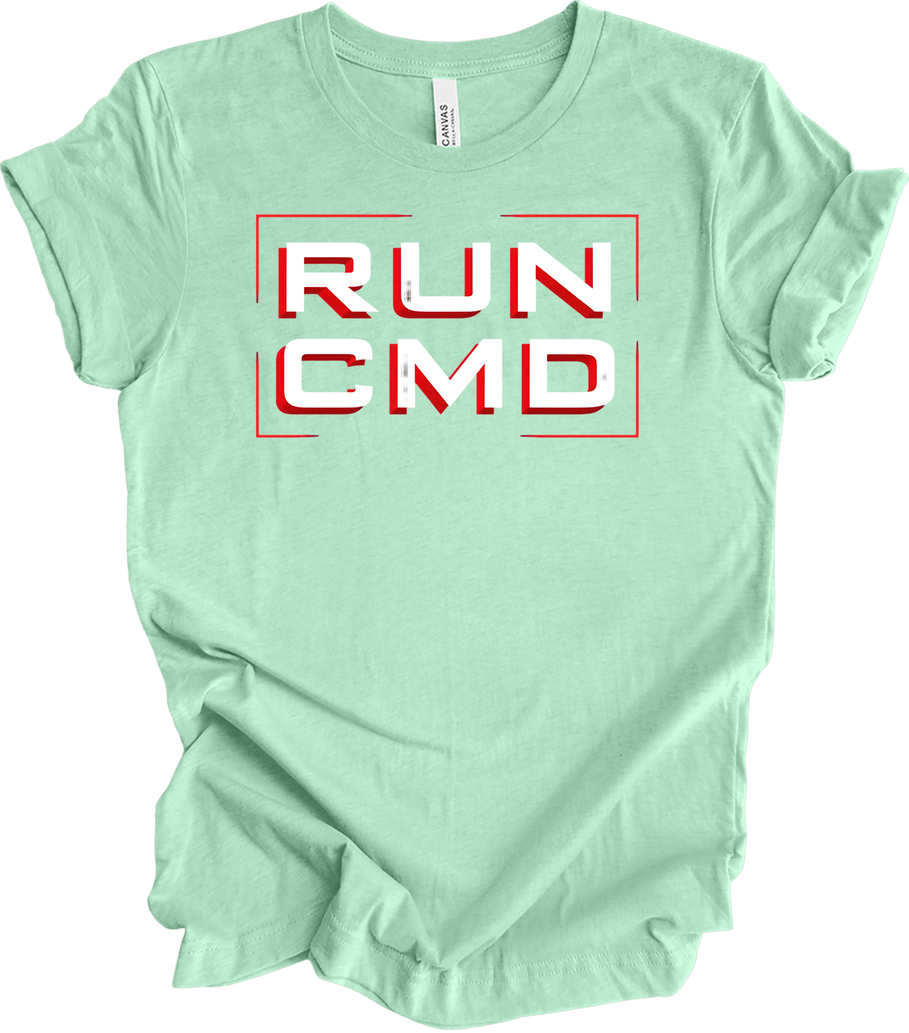Run CMD Retro Tech T-Shirt in Heather Mint