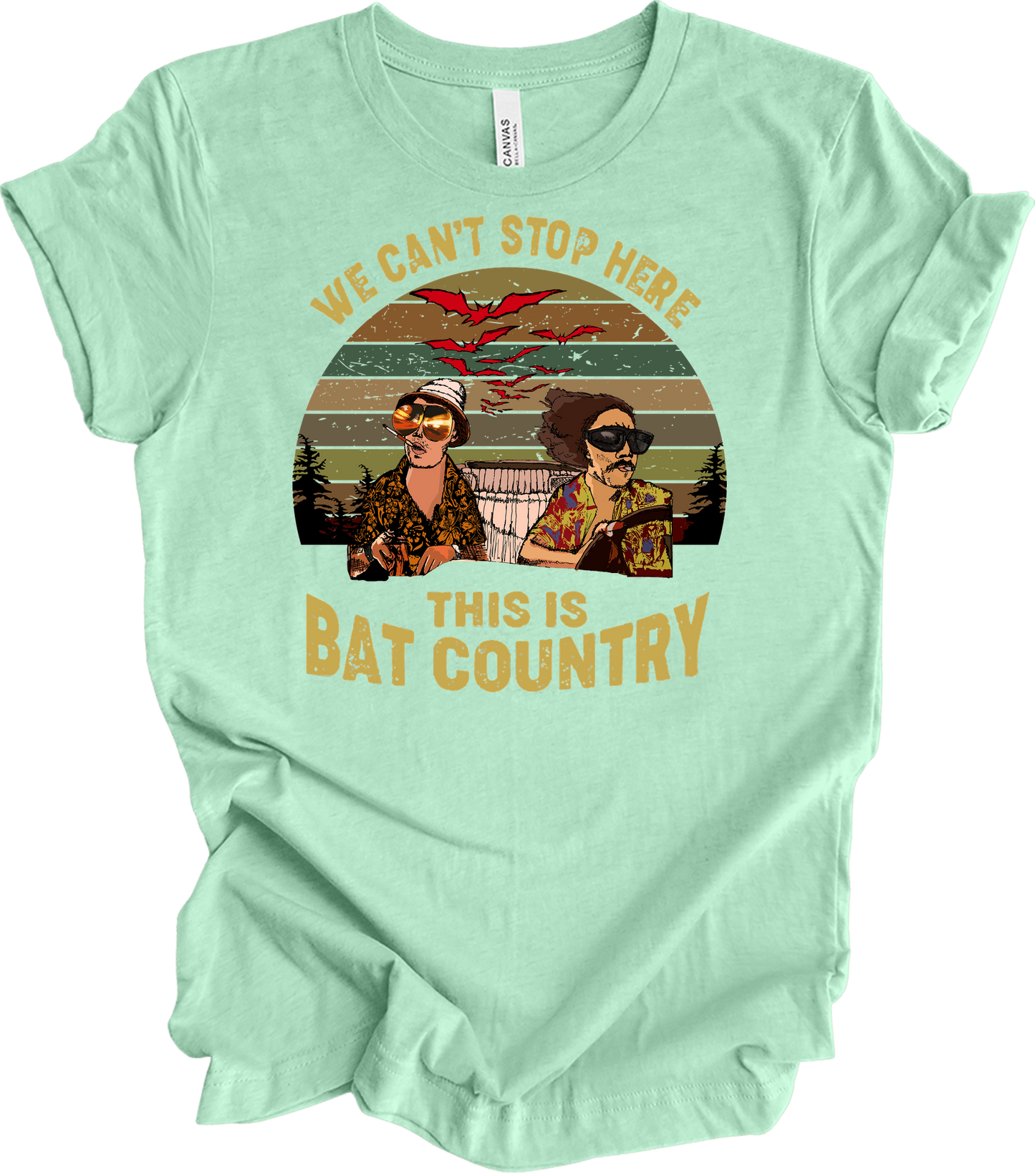 Bat Country T-Shirt in Heather Mint