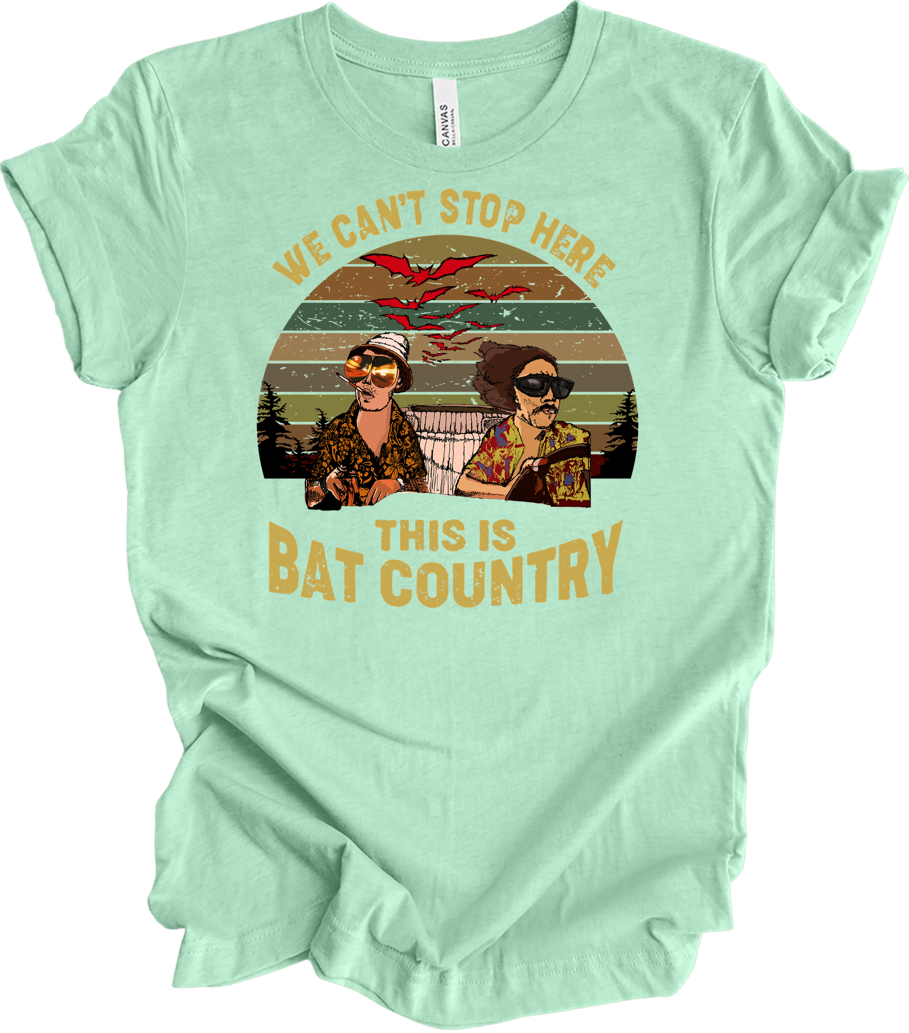Bat Country T-Shirt in Heather Mint