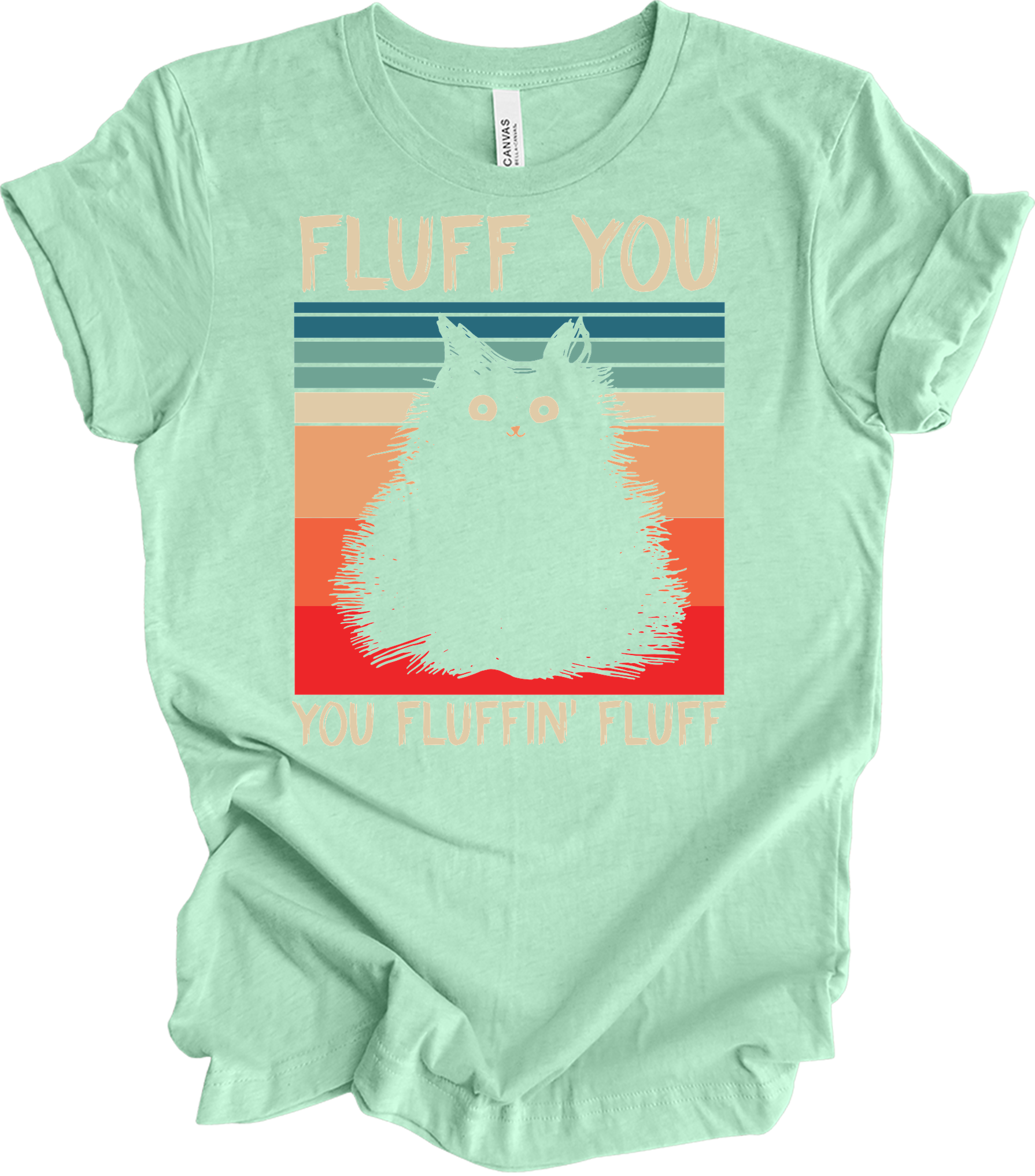 Fluff You You Fluffin' Fluff T-Shirt in Heather Mint