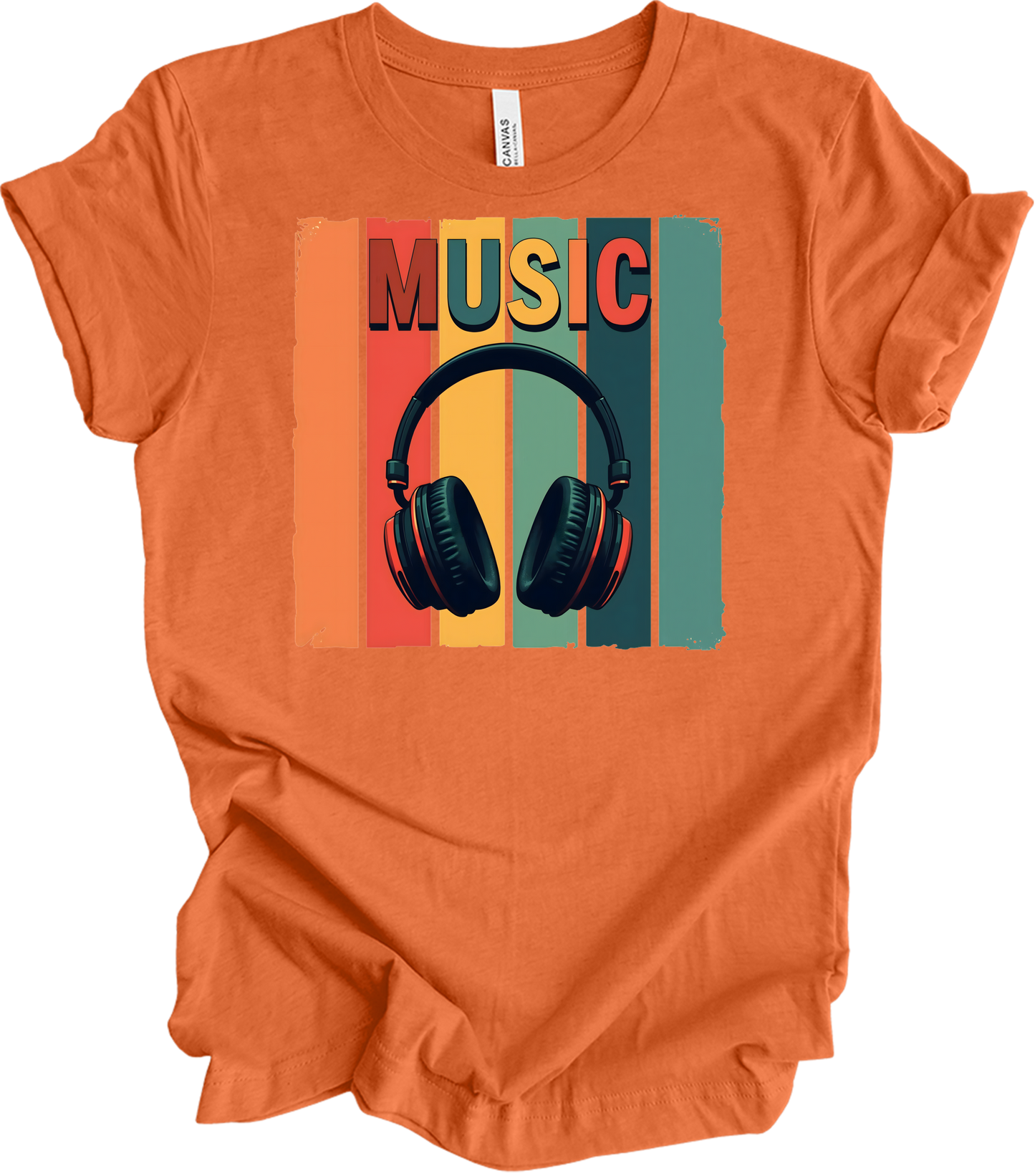 Electronic Music Lover T-Shirt in Heather Orange