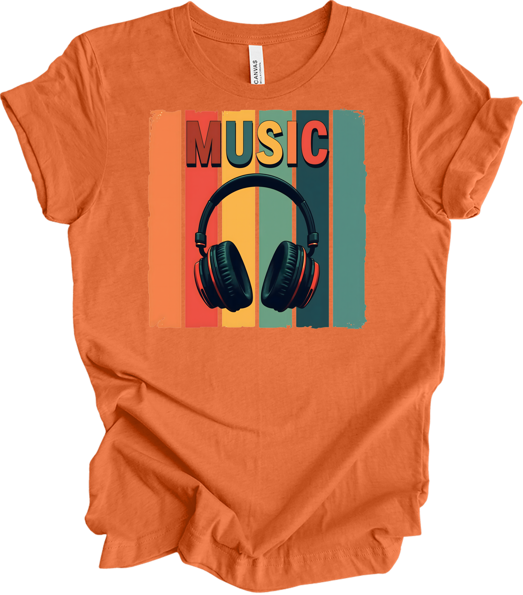 Electronic Music Lover T-Shirt in Heather Orange