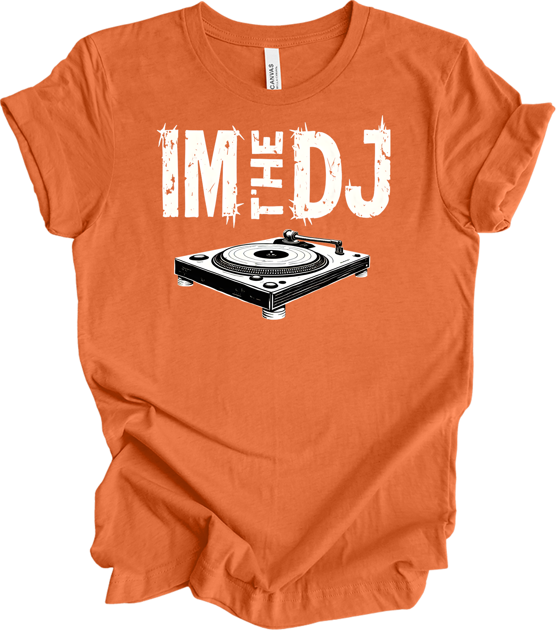I'm The DJ Music T-Shirt in Heather Orange