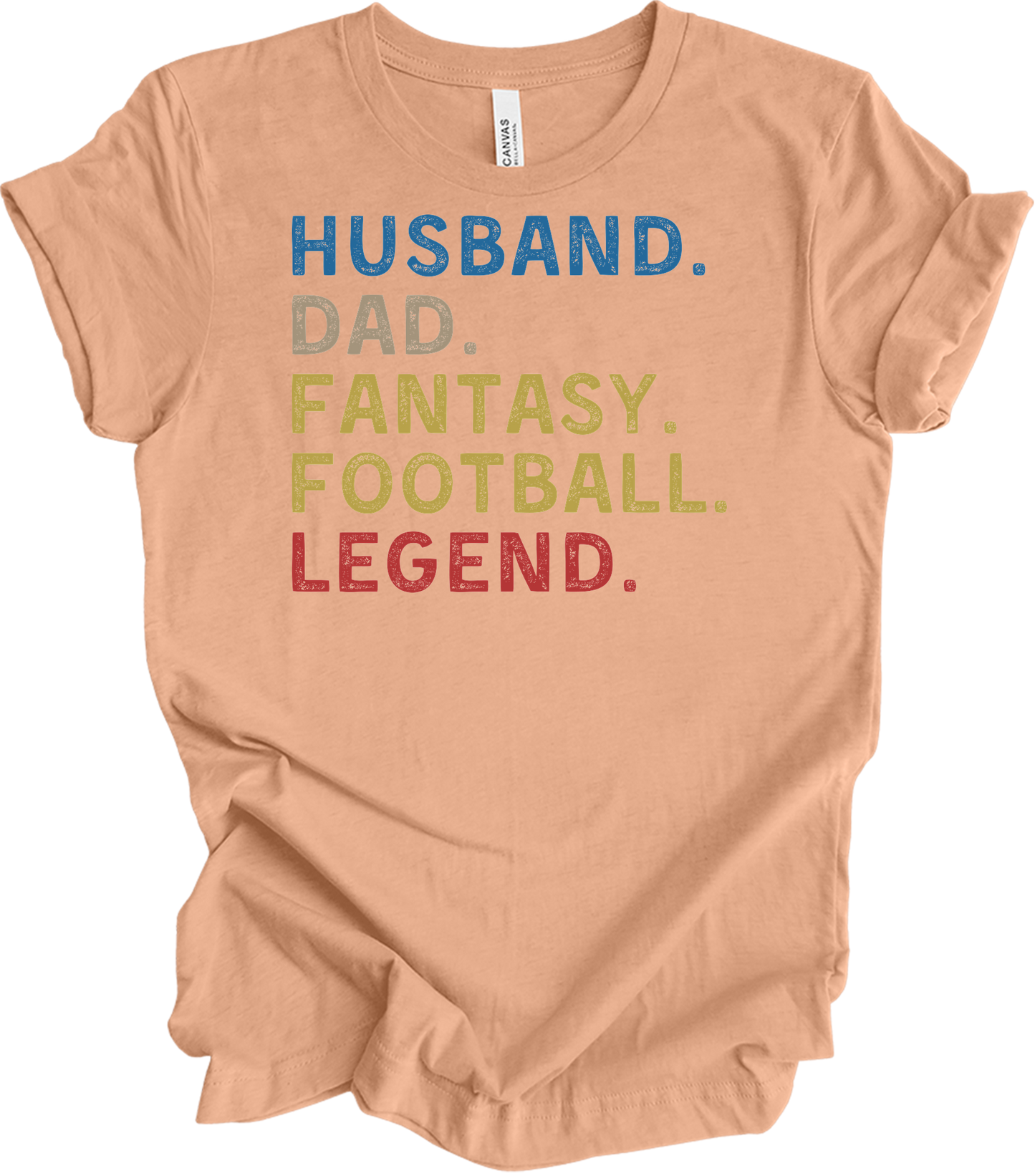 Fantasy Football Legend T-Shirt in Heather Peach