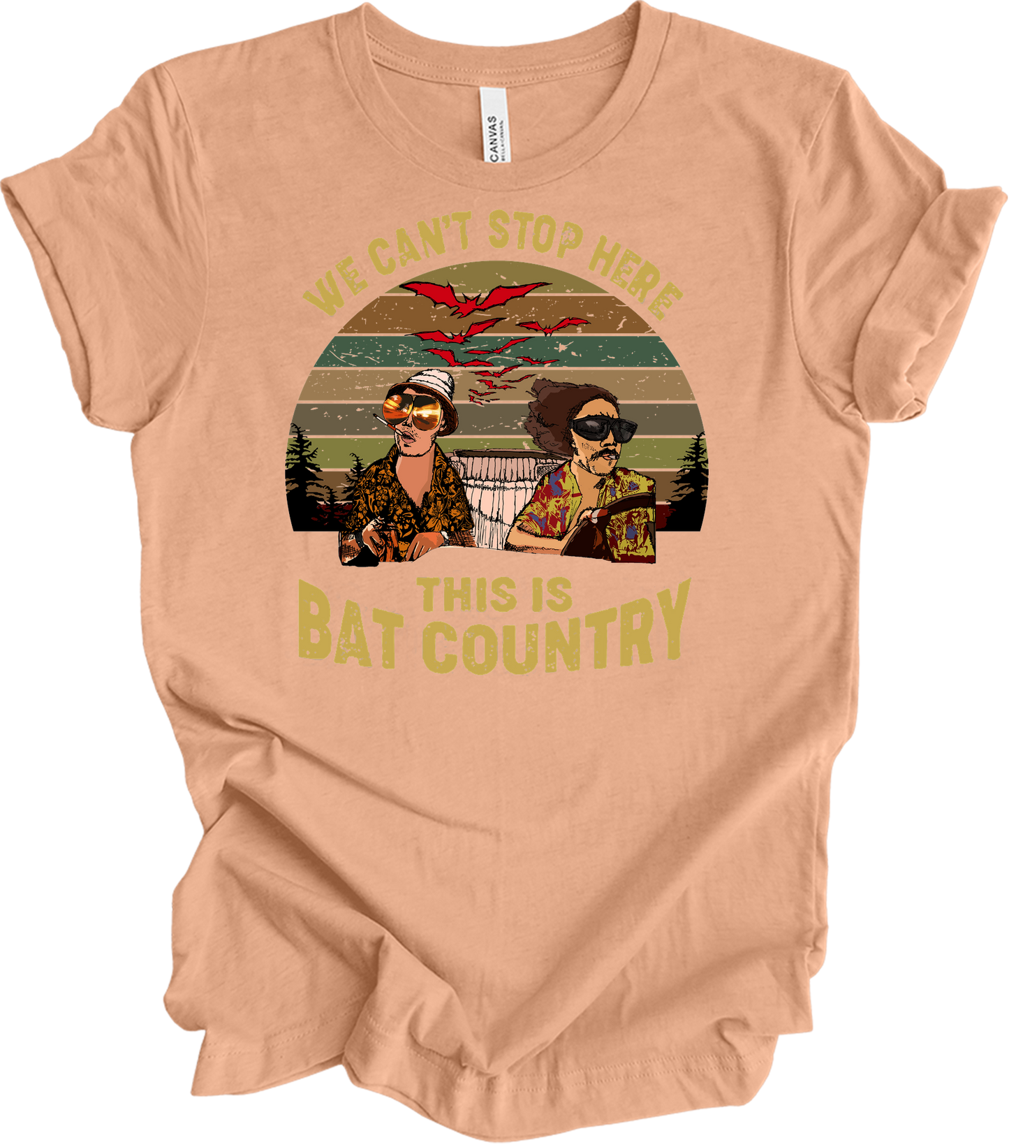Bat Country T-Shirt in Heather Peach