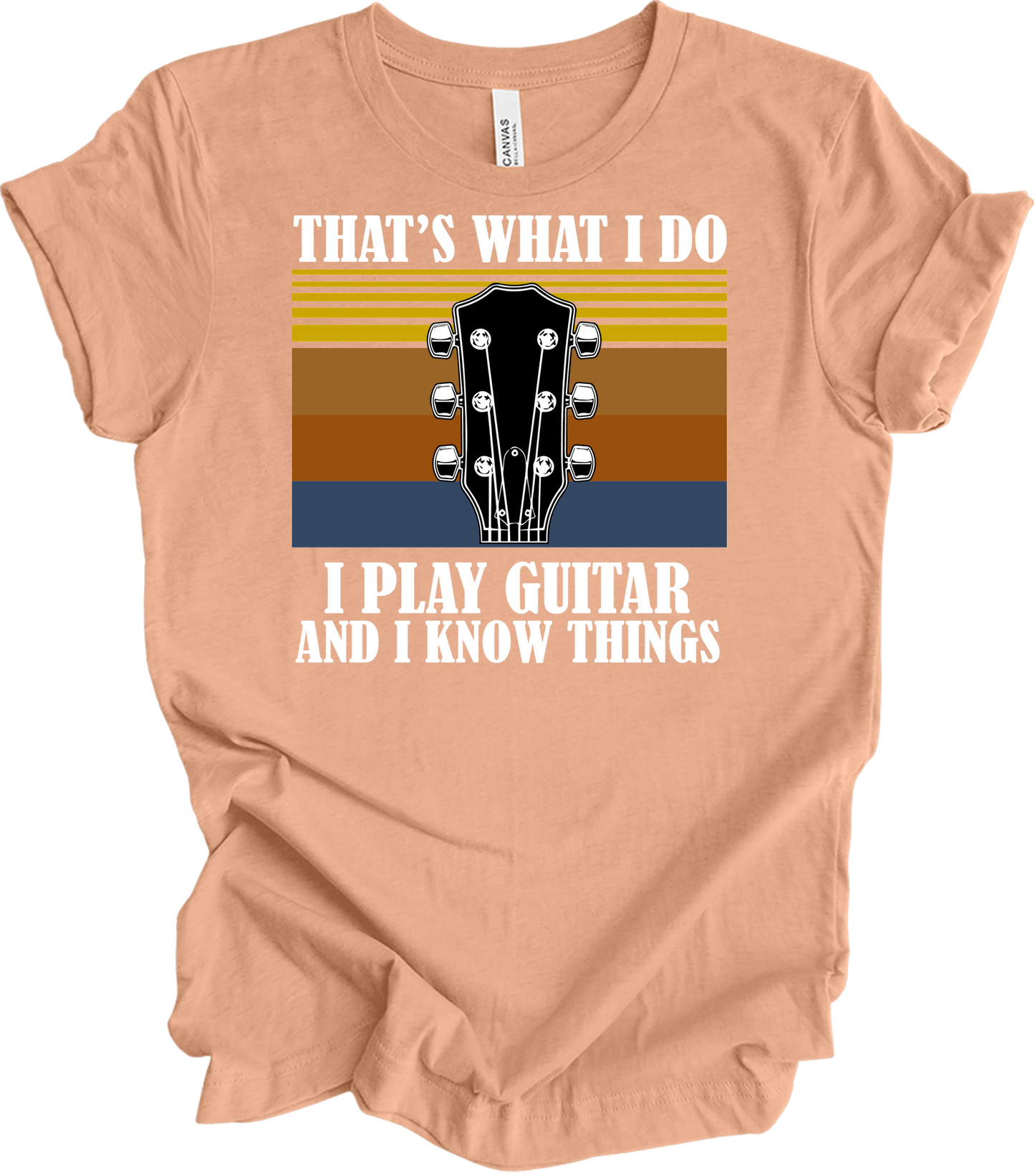 Guitar Player : Know Things T-Shirt in Heather Peach