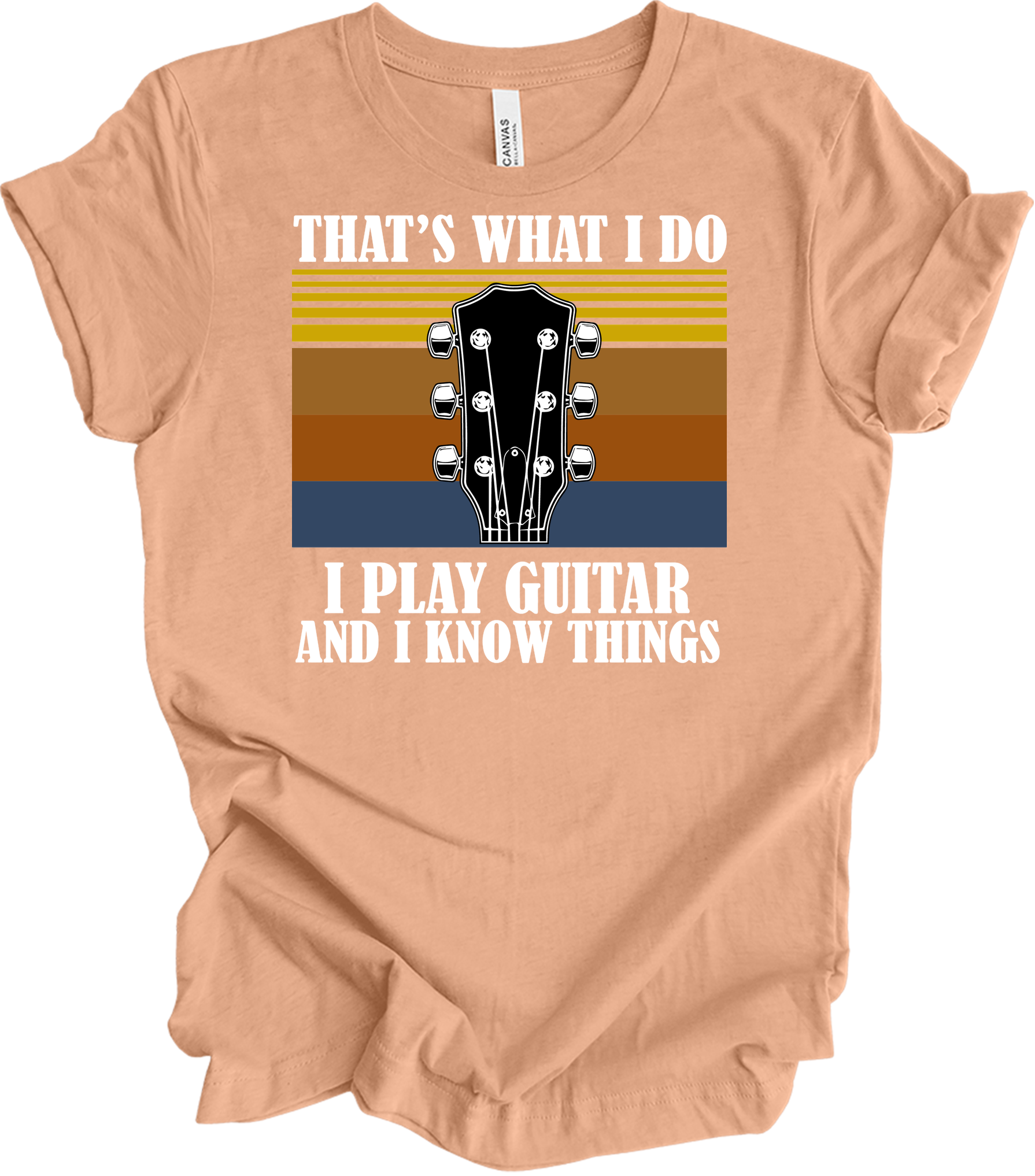 Guitar Player : Know Things T-Shirt in Heather Peach