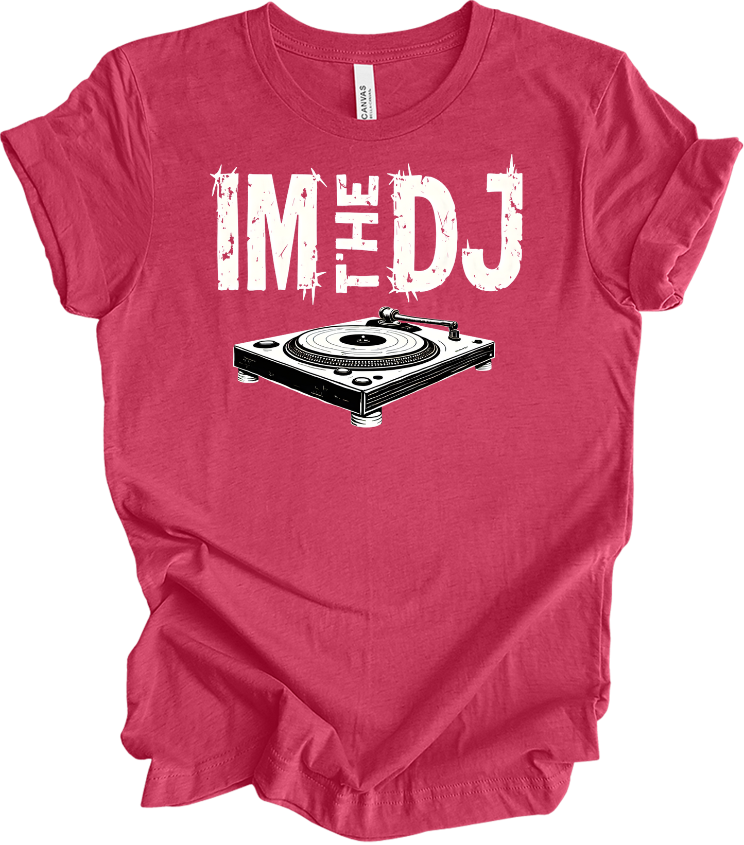 I'm The DJ Music T-Shirt in Heather Raspberry