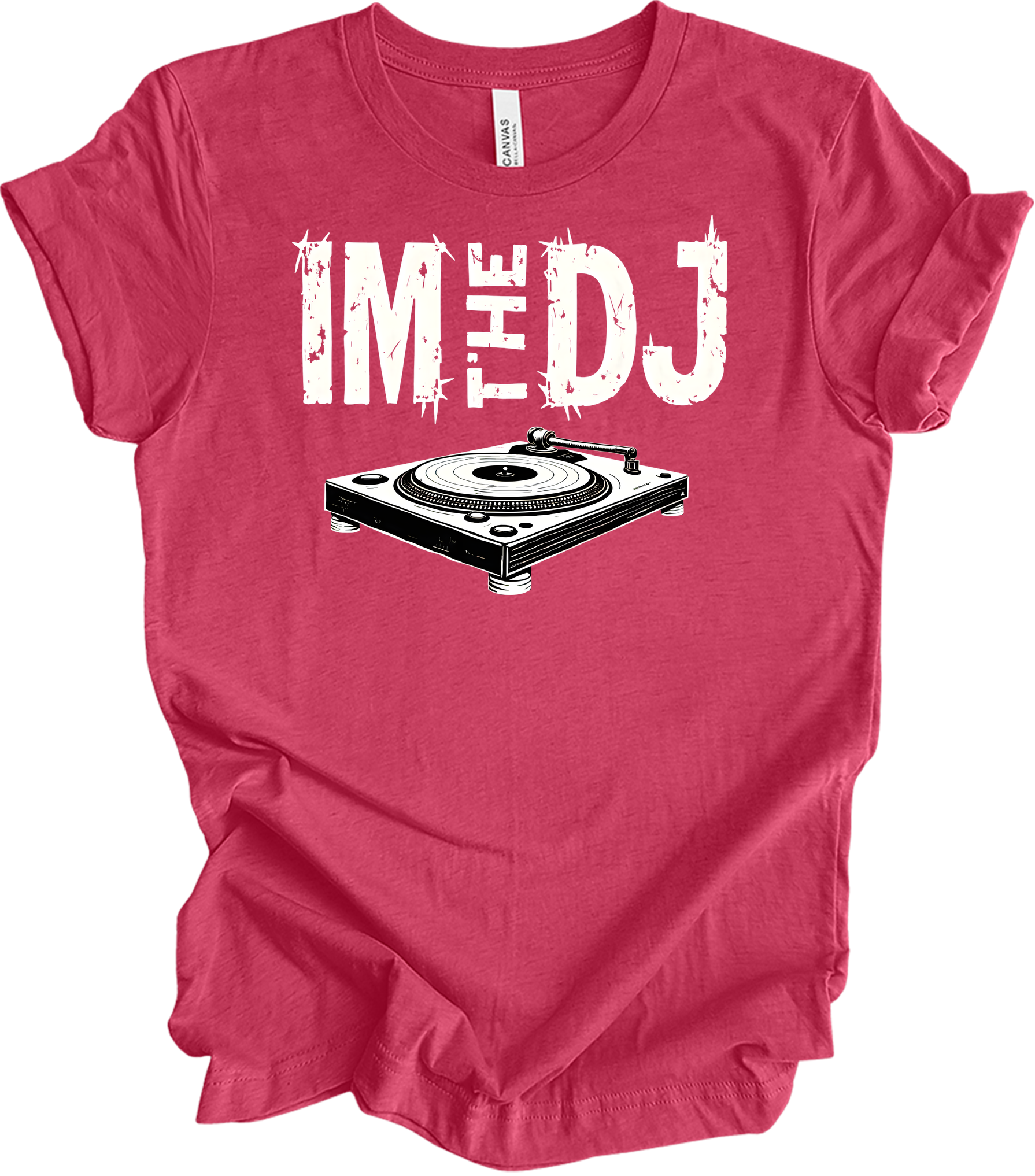I'm The DJ Music T-Shirt in Heather Raspberry