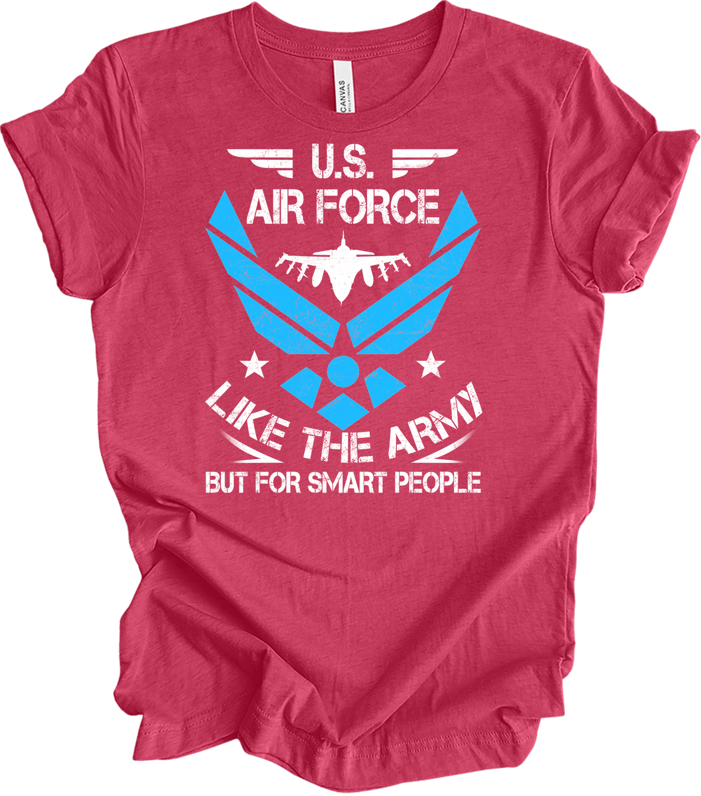 U.S. Air Force - Smart People T-Shirt in Heather Raspberry