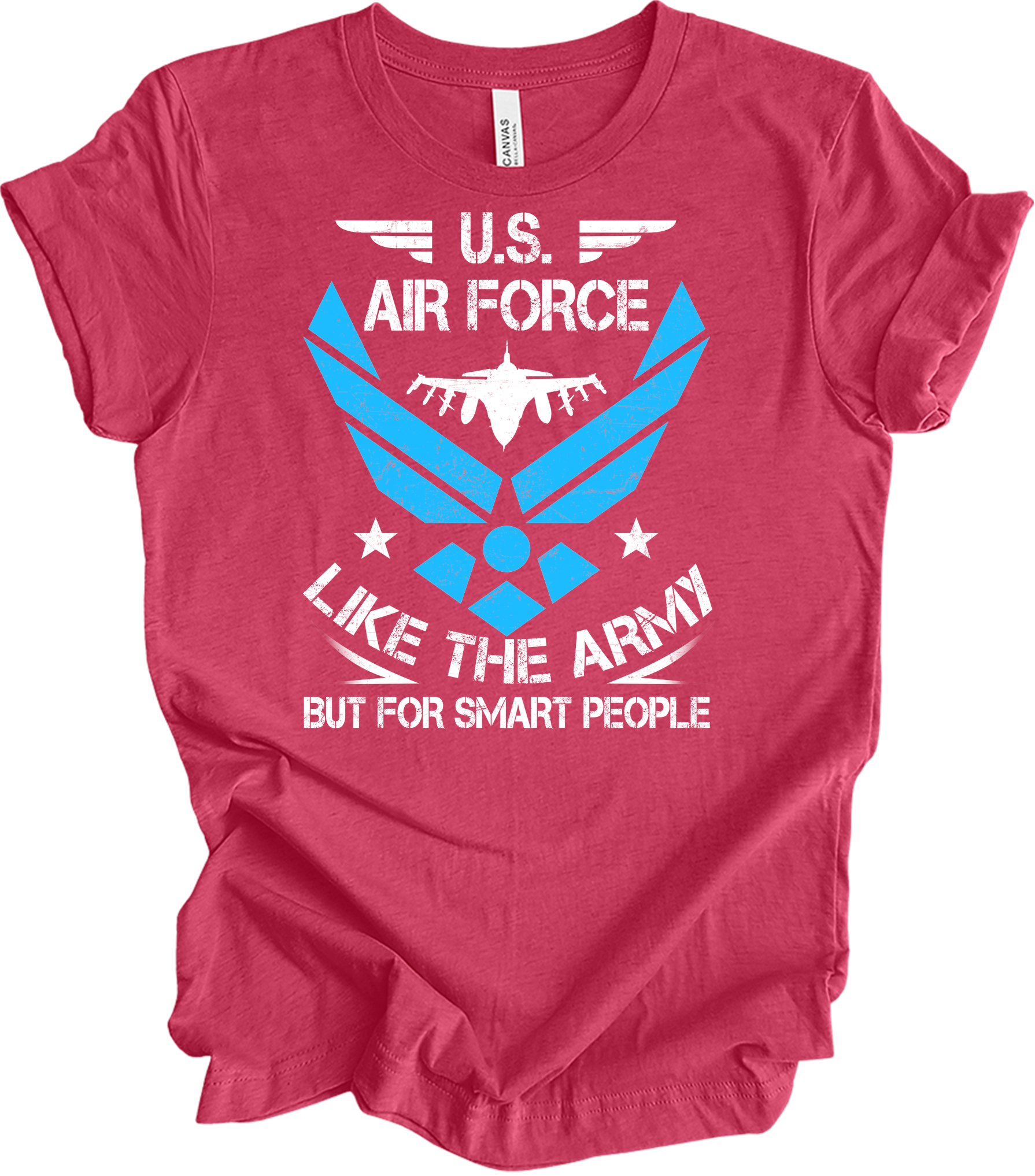 U.S. Air Force - Smart People T-Shirt in Heather Raspberry