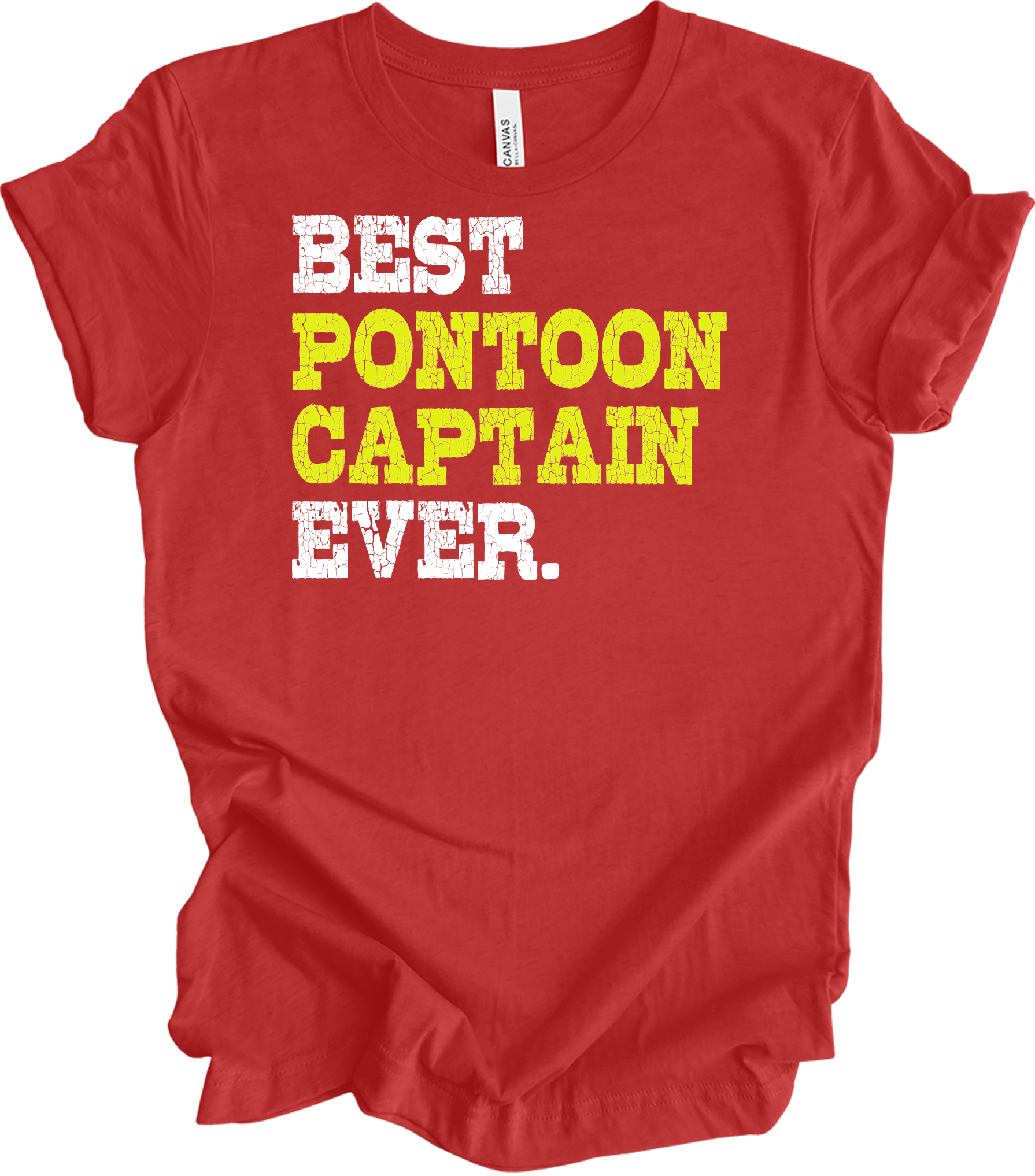 Best Pontoon Captain Ever T-Shirt in Heather Red