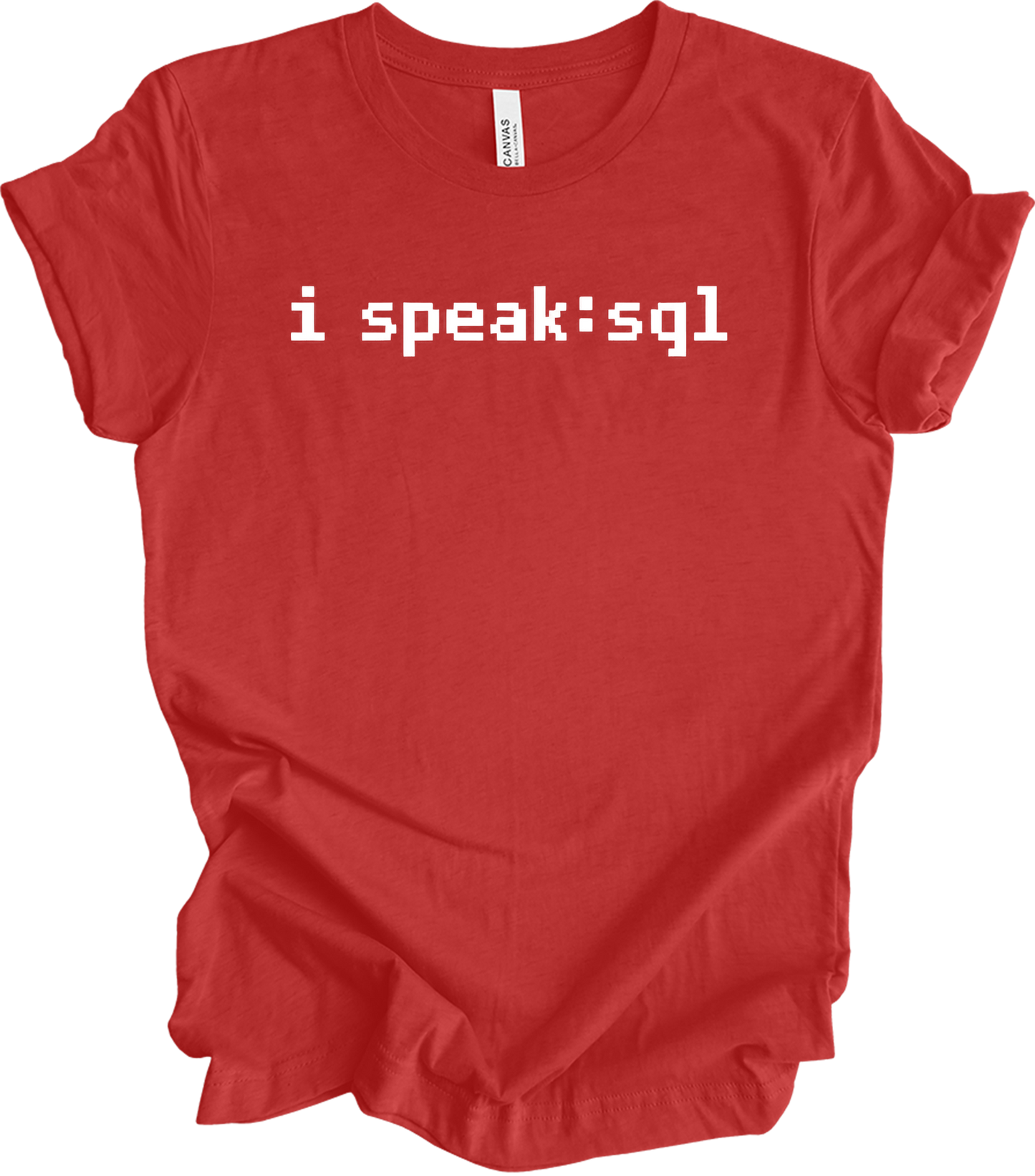 I'm Speaking SQL T-Shirt in Heather Red