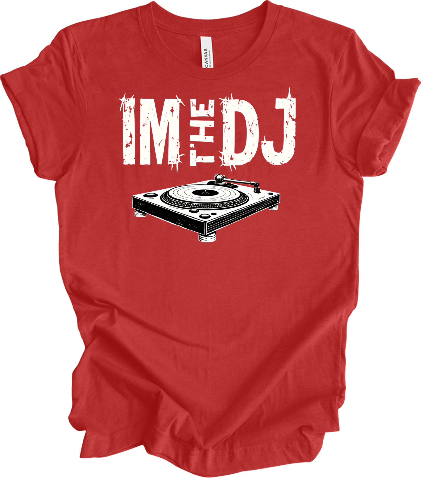 I'm The DJ Music T-Shirt in Heather Red