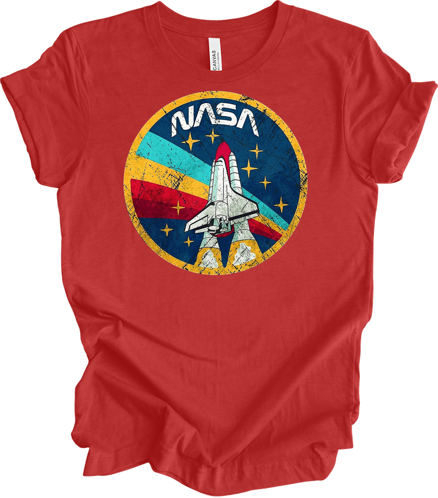 NASA Vintage Shuttle T-Shirt in Heather Red