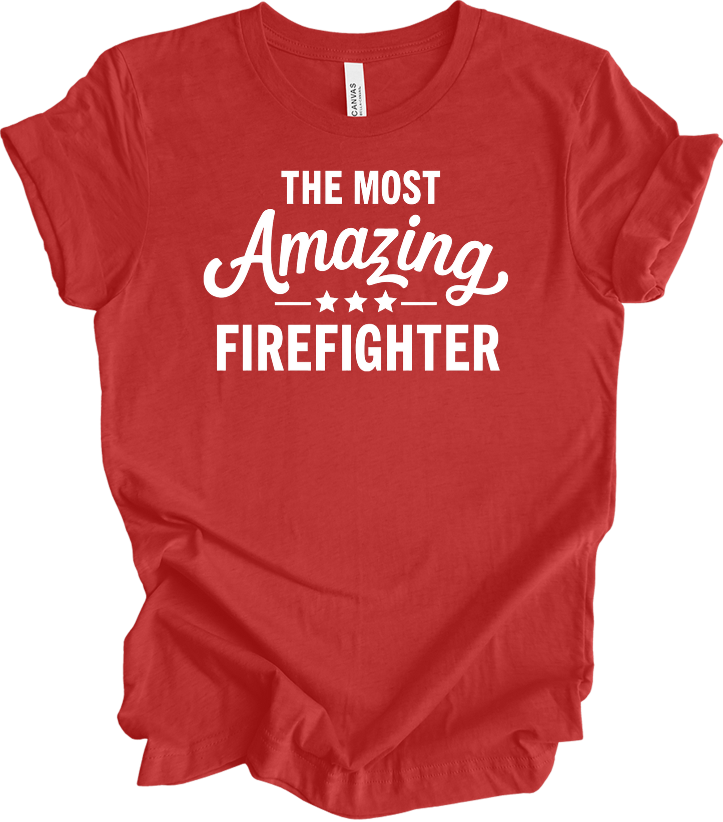 Amazing Firefighter - Fire Inside Me T-Shirt in Heather Red