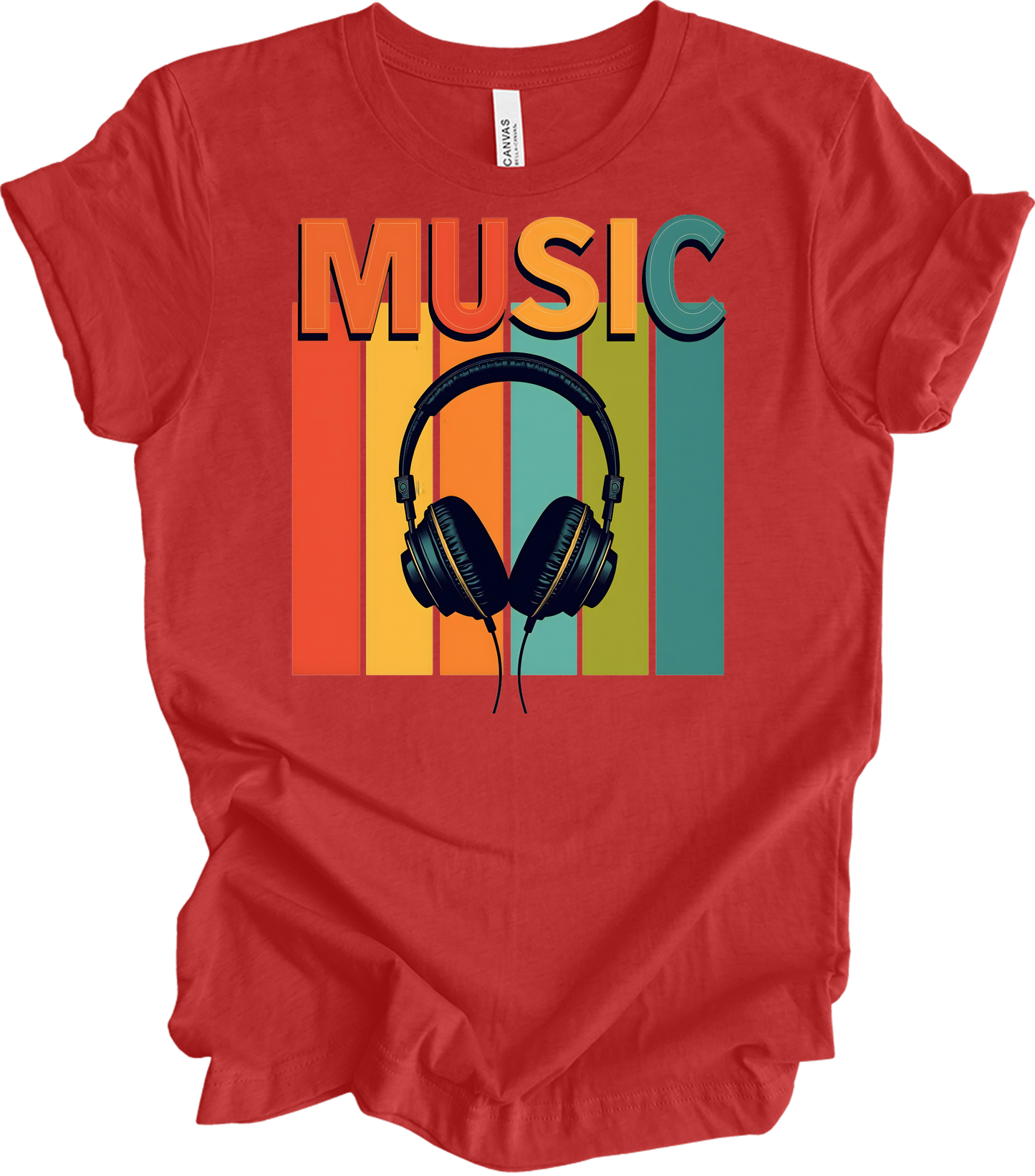 Electronic Music Lover T-Shirt in Heather Red