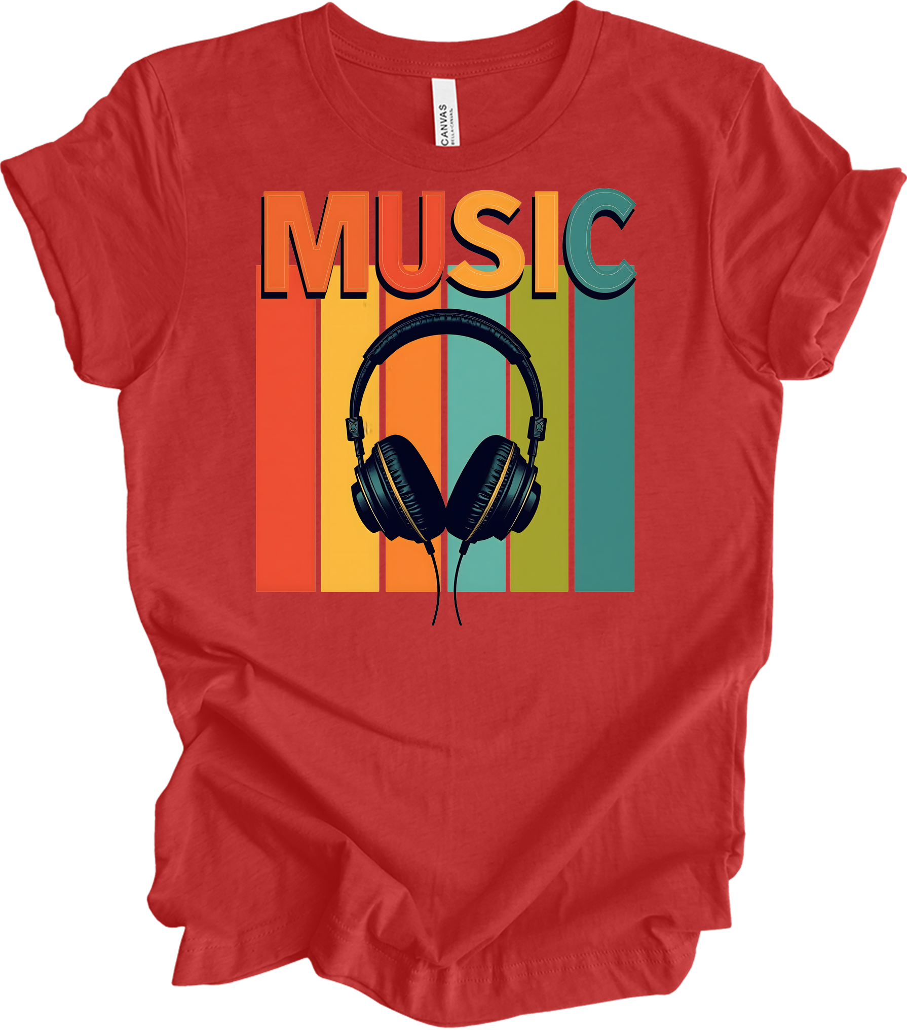 Electronic Music Lover T-Shirt in Heather Red