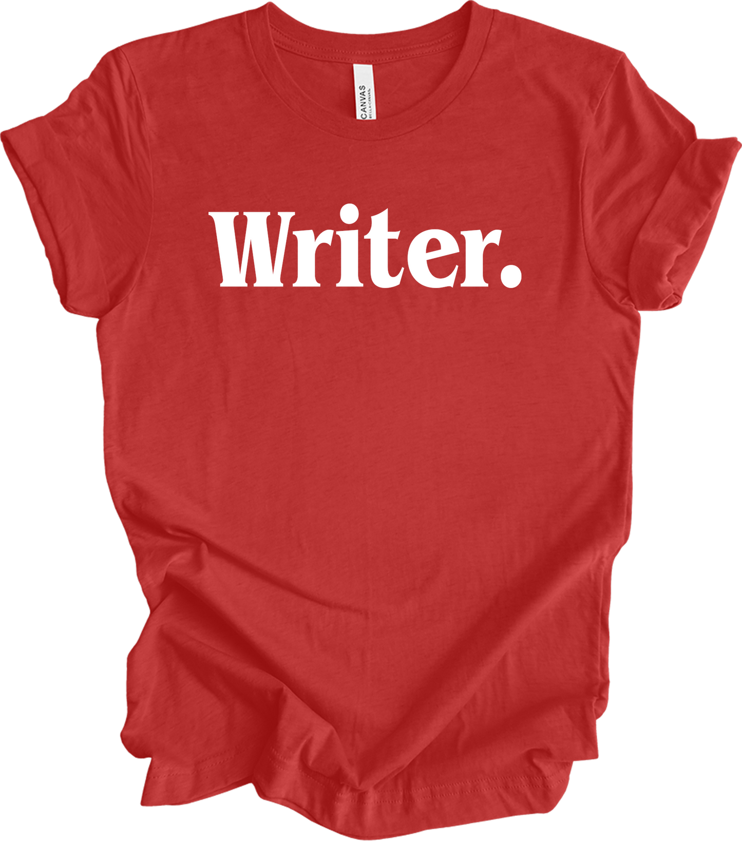 Writer Funny Writing Book Author Novelist Gift T-Shirt in Heather Red