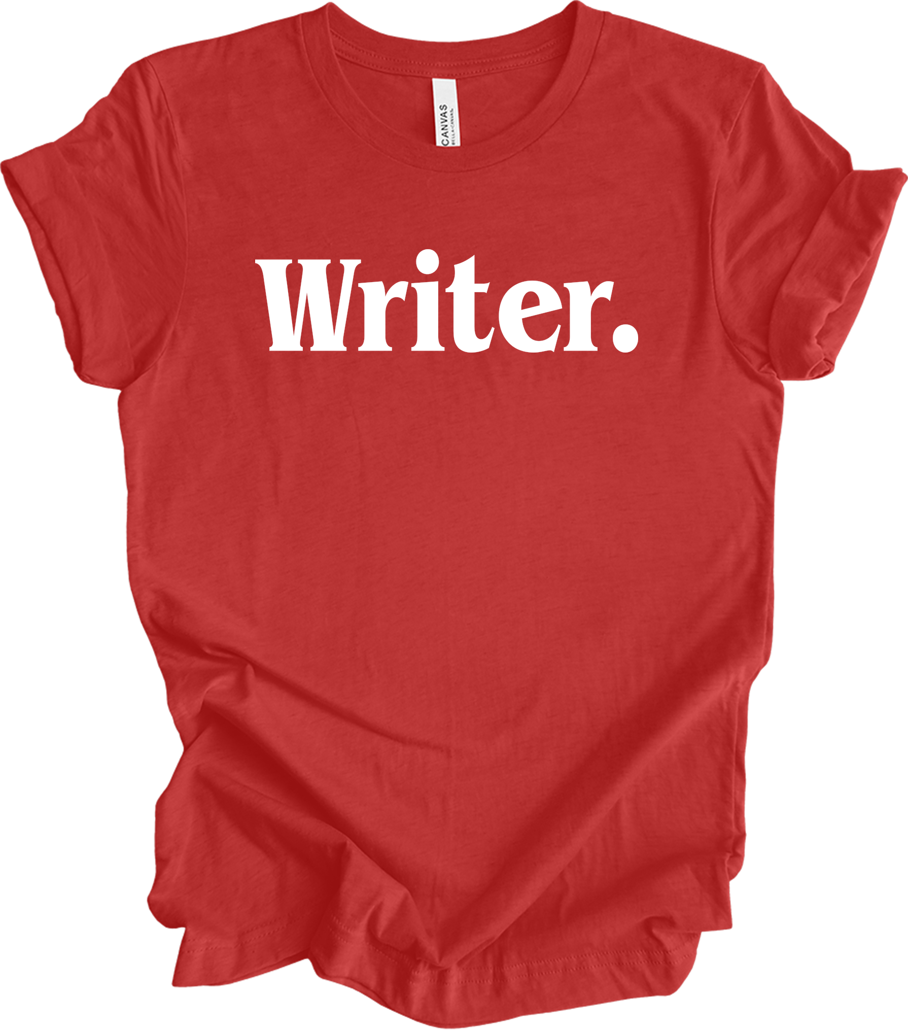 Writer Funny Writing Book Author Novelist Gift T-Shirt in Heather Red