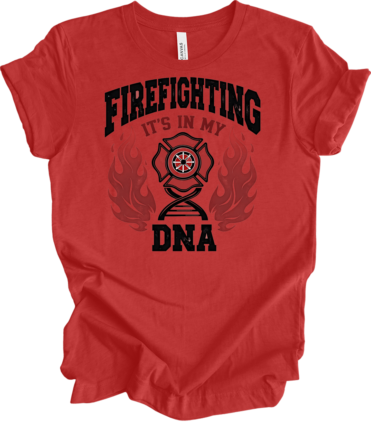 Firefighter DNA T-Shirt in Heather Red